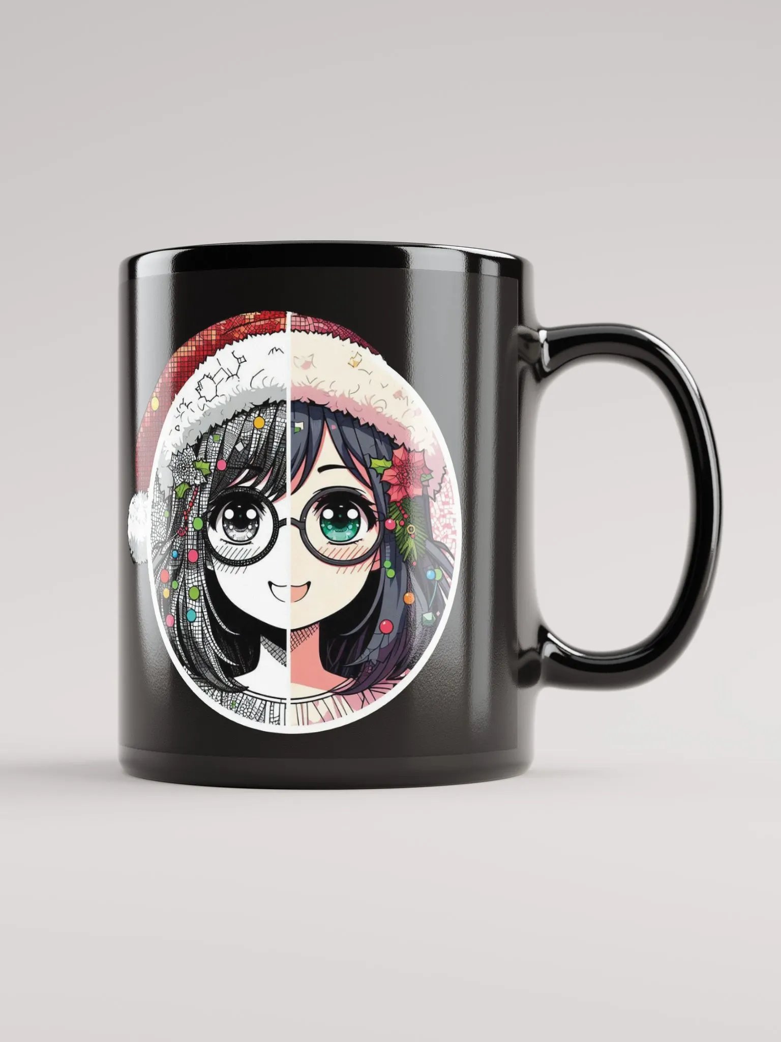 Santa Split Anime Mug product image (2)