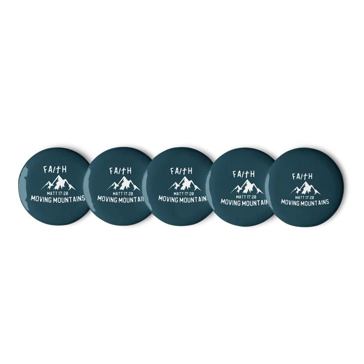 Faith Moving Mountains Pin Sets: Navy product image (2)