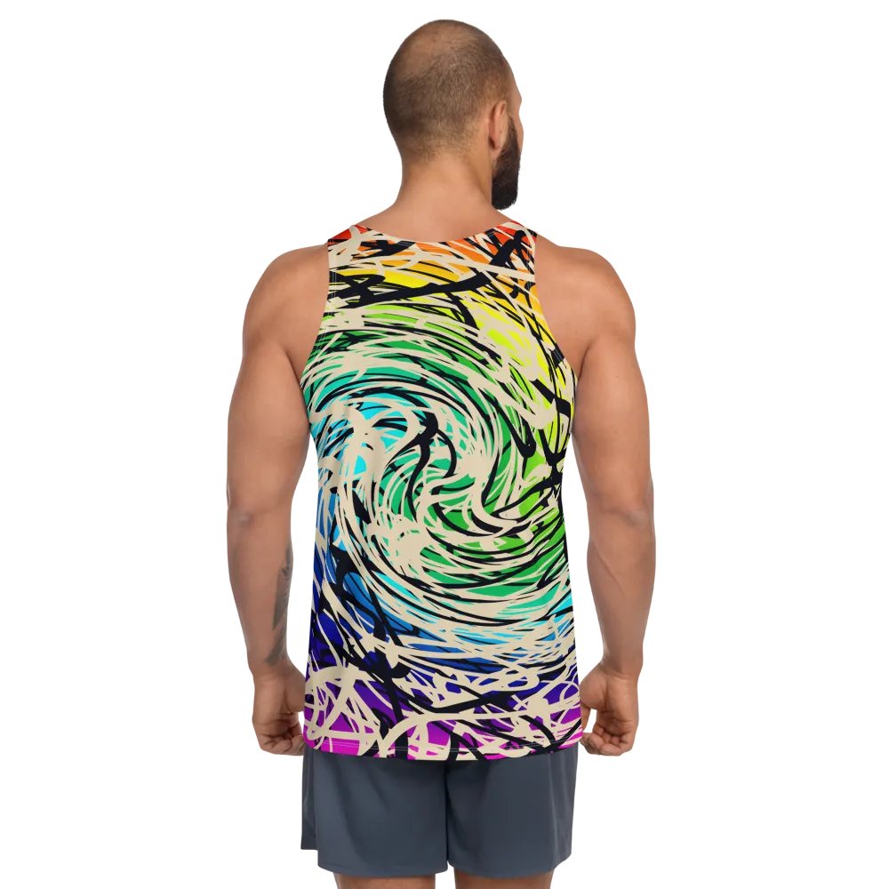 rainbow cyberwave tank top product image (3)