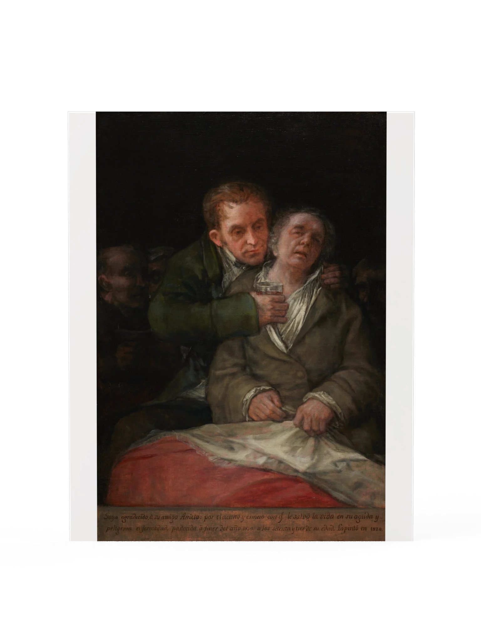 Goya, Self-Portrait with Dr. Arrieta (1820) Fine Art Print product image (29)