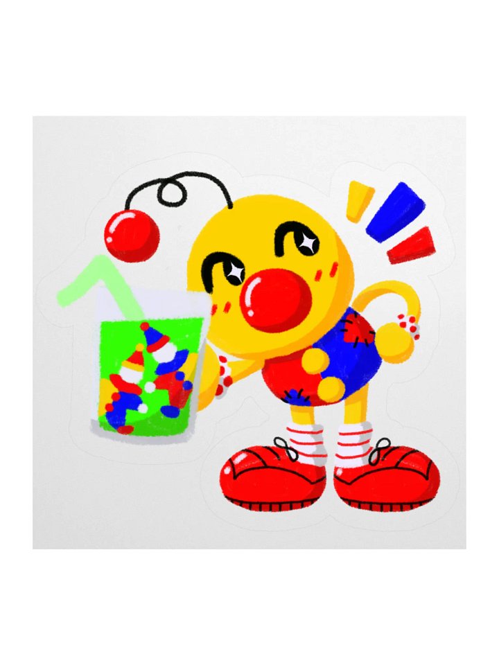 Boyoyoing Clown Soda Sparkles Sticker product image (1)