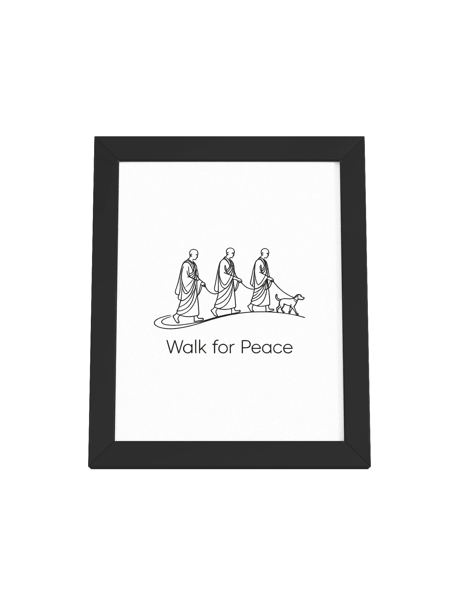 Walk for Peace Framed Poster - Light product image (1)