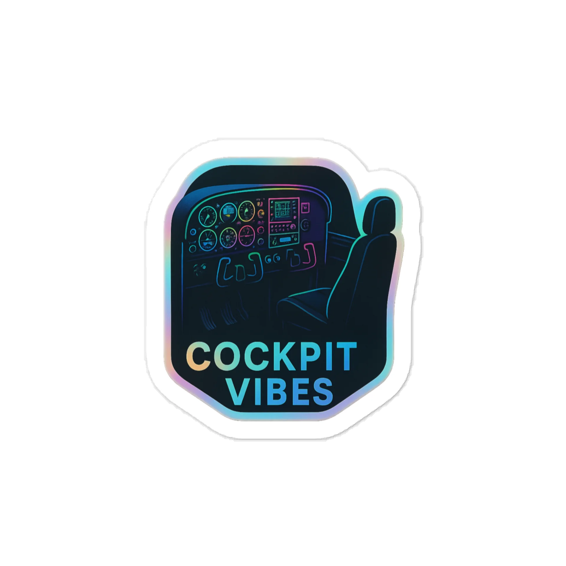 Cockpit Vibes Sticker product image (2)