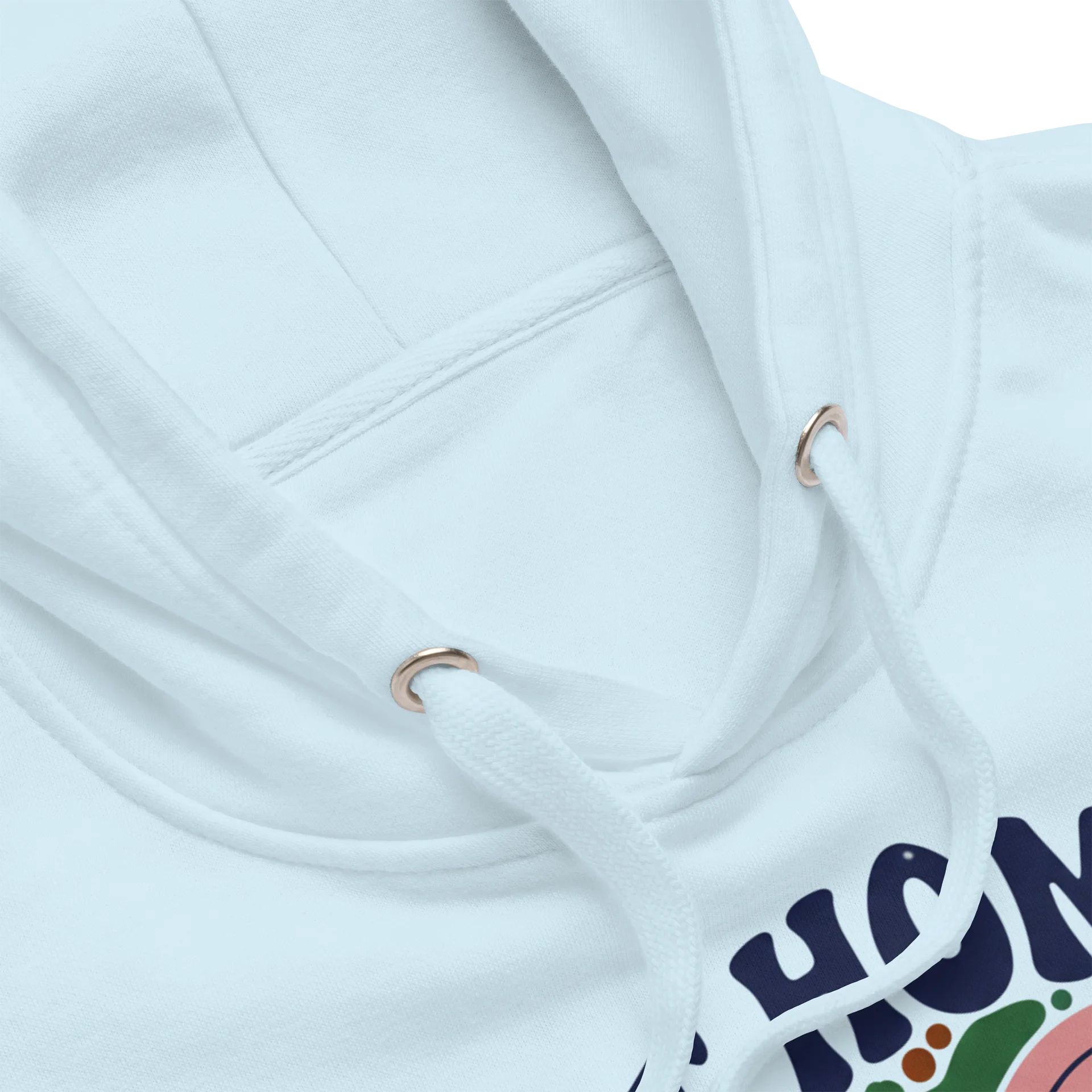 “At Home In My Skin” Light Blue Unisex Hoodie product image (3)