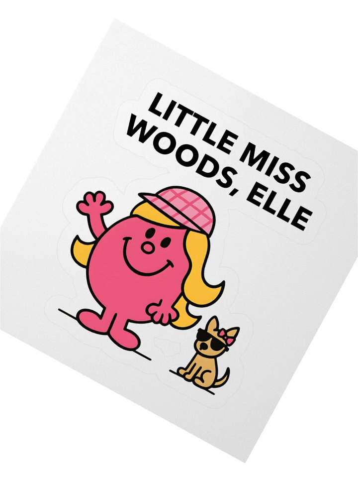 Little Miss Elle Woods Stickers – Kiss-Cut Broadway Meme Vinyl Decals product image (4)