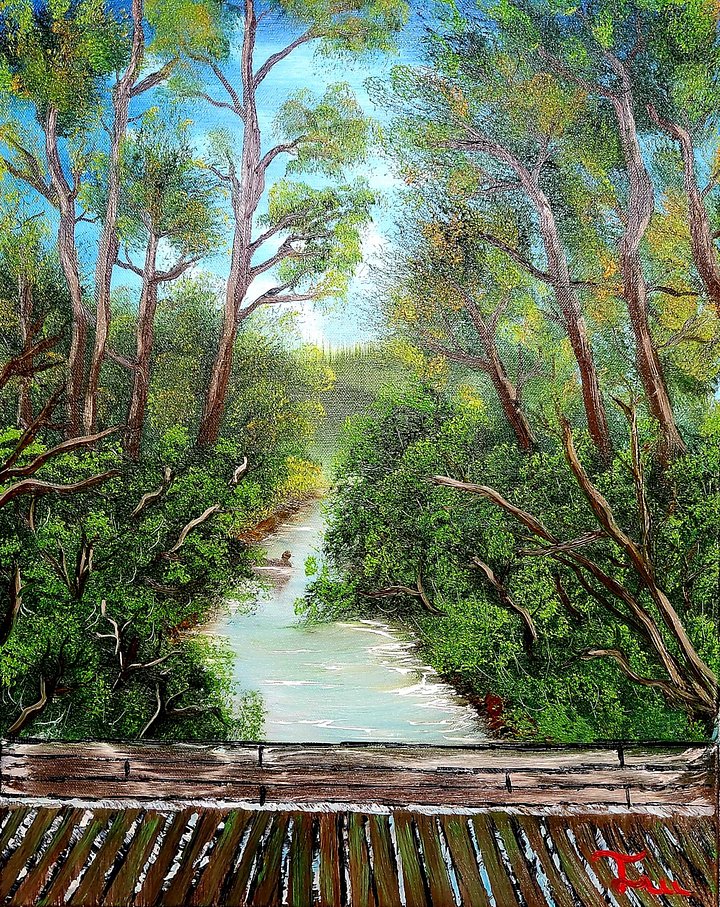 The Bacon River (Commission/Original) 16x20 Canvas product image (1)
