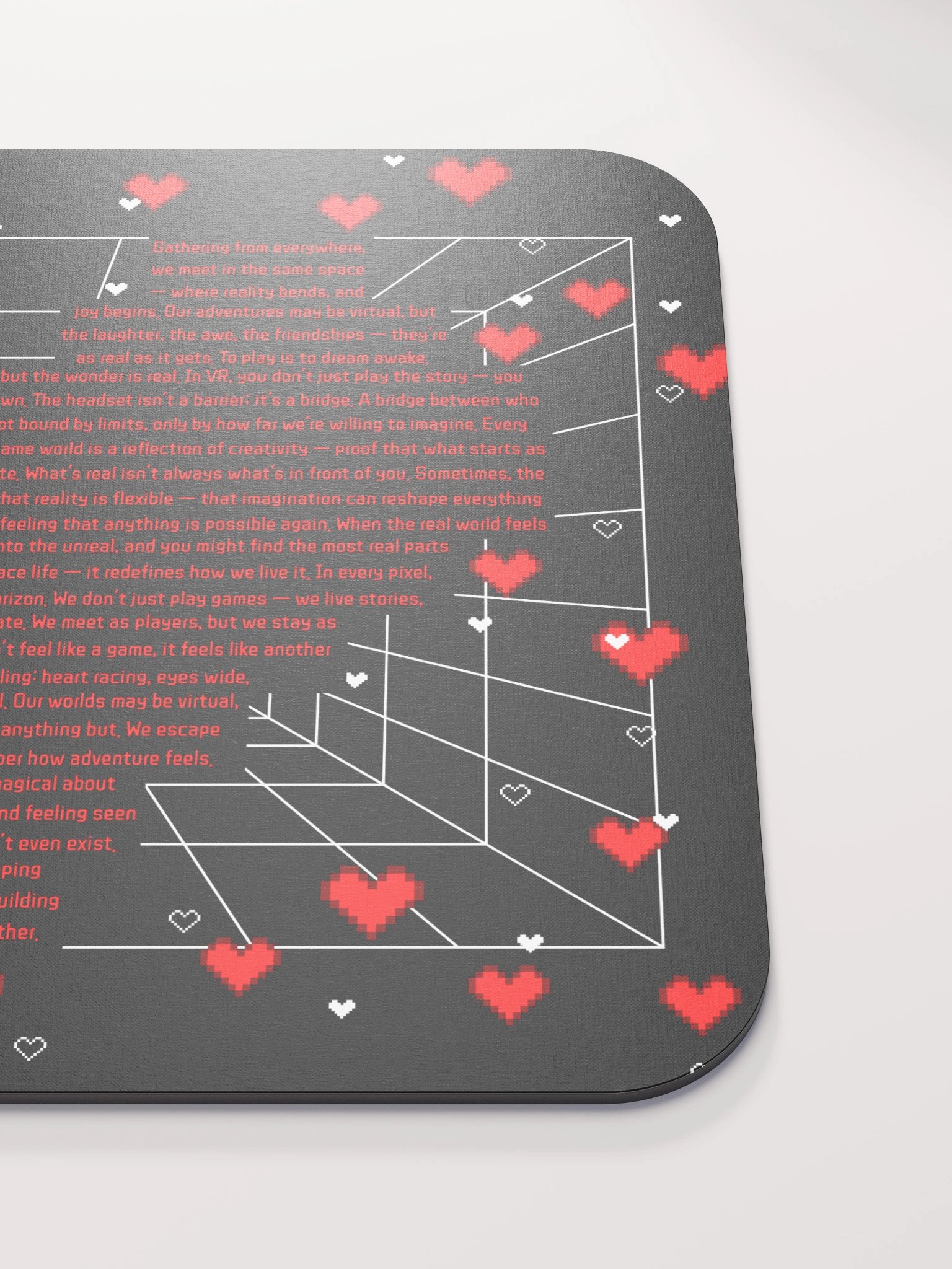Deep Love VR Pixel Heart Mouse Pad product image (4)