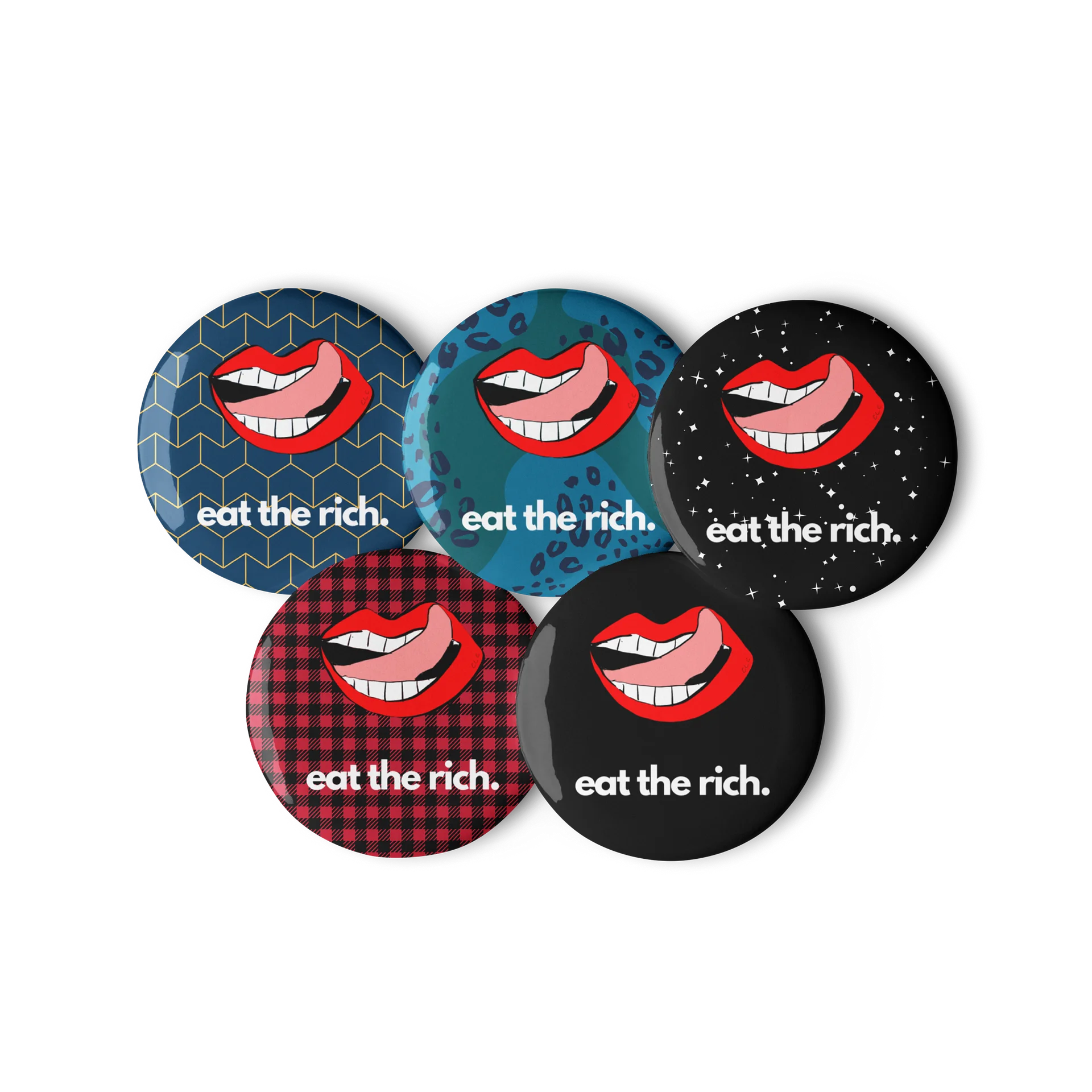 Eat The Rich button product image (2)