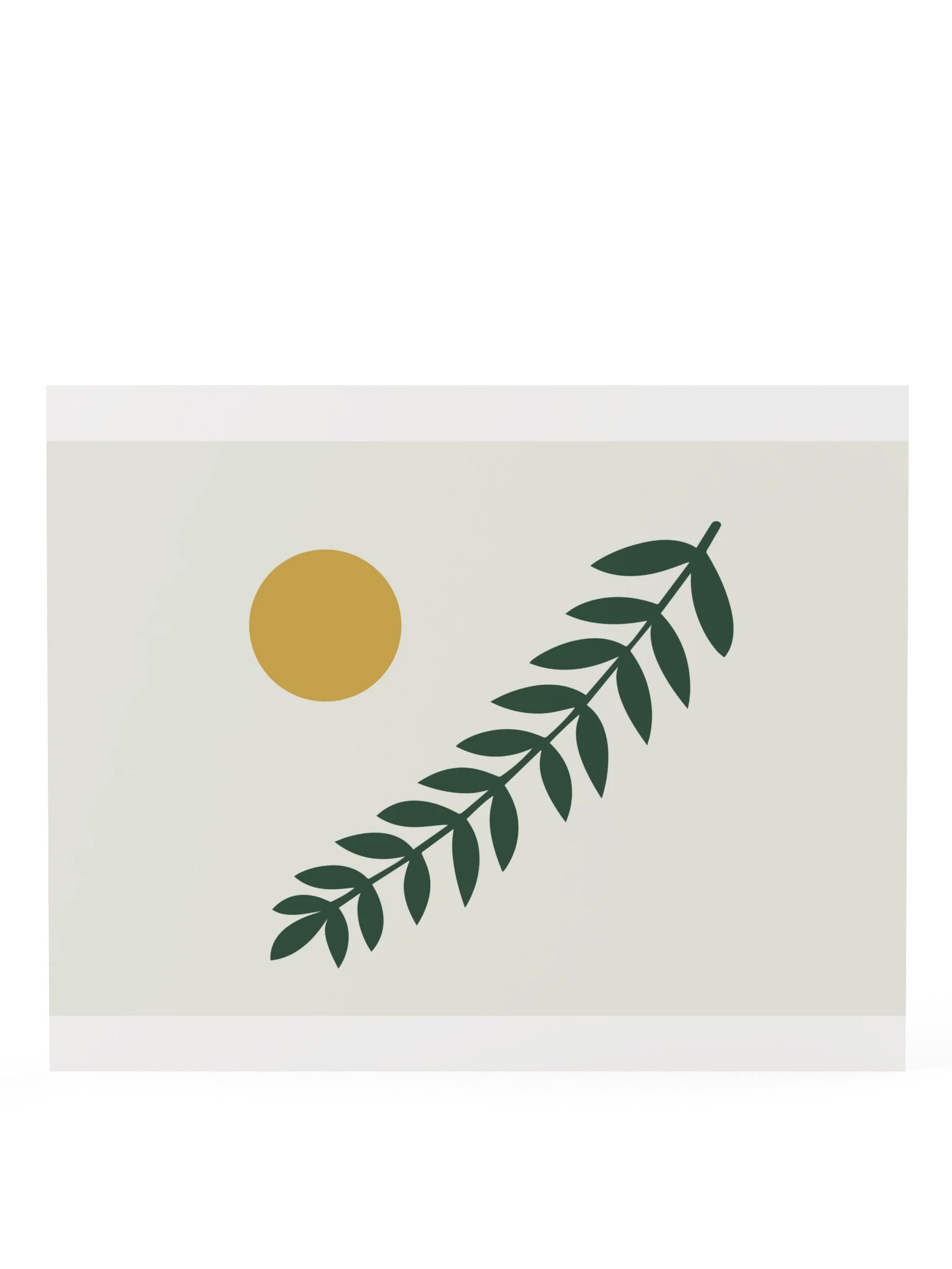 Forest Green Branch Print | Botanical Bathroom Wall Art product image (8)