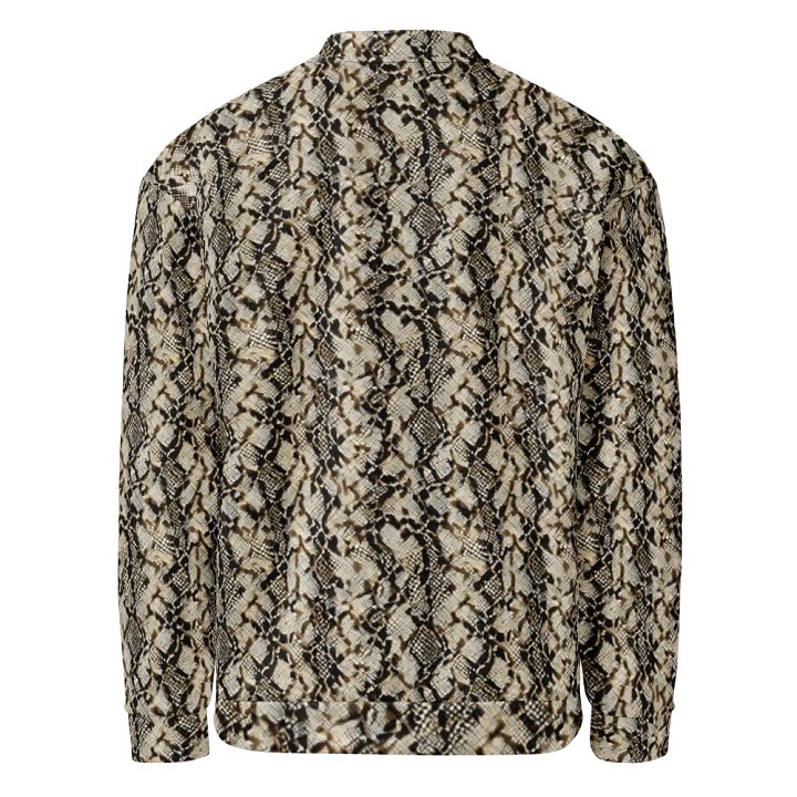 Beige Snake Pattern Woman Jacket product image (2)