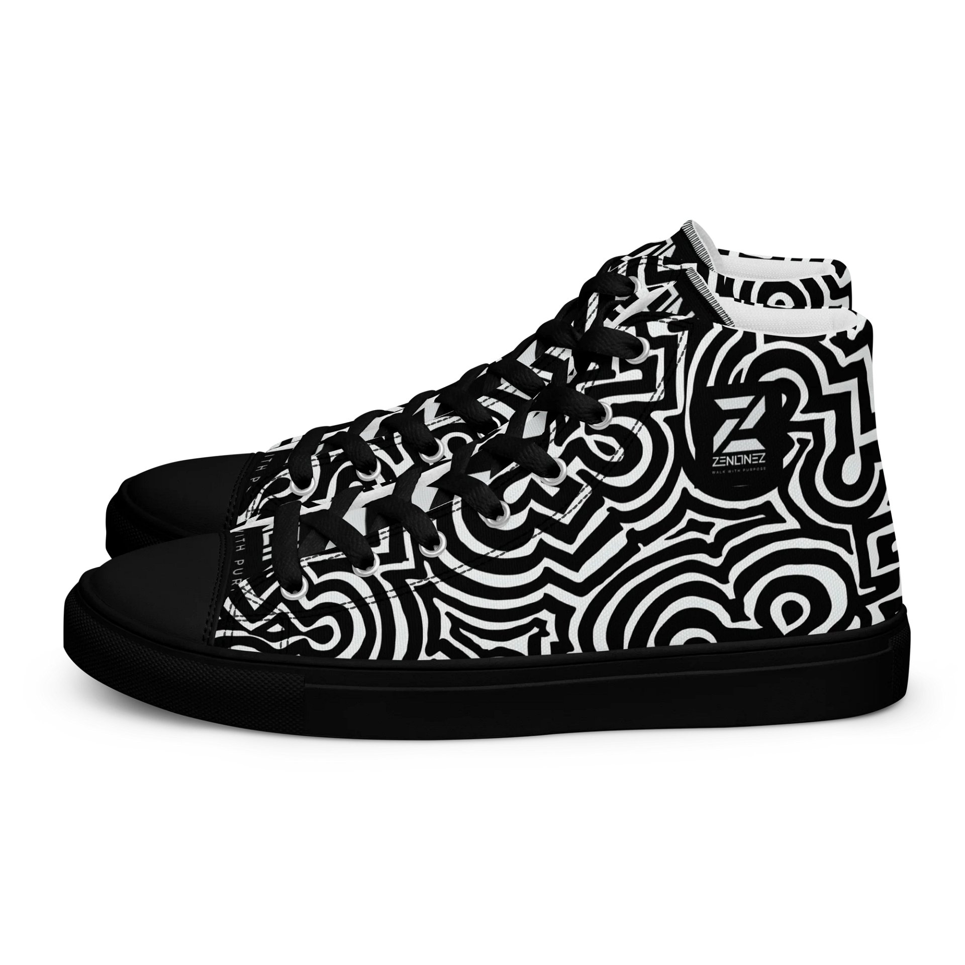 Optical Allusion Men's High Top Sneakers product image (1)