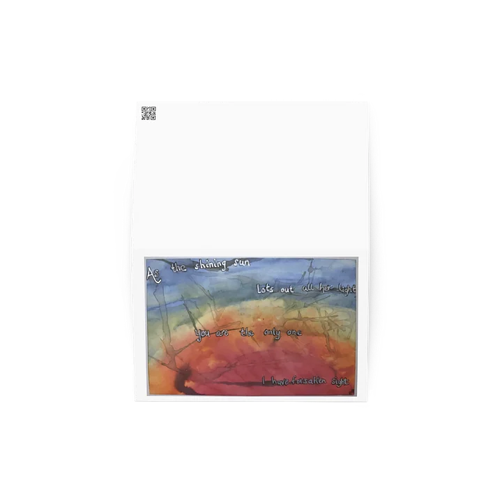 As the Shining Sun — Printed Greeting Card — Eldhollow product image (2)