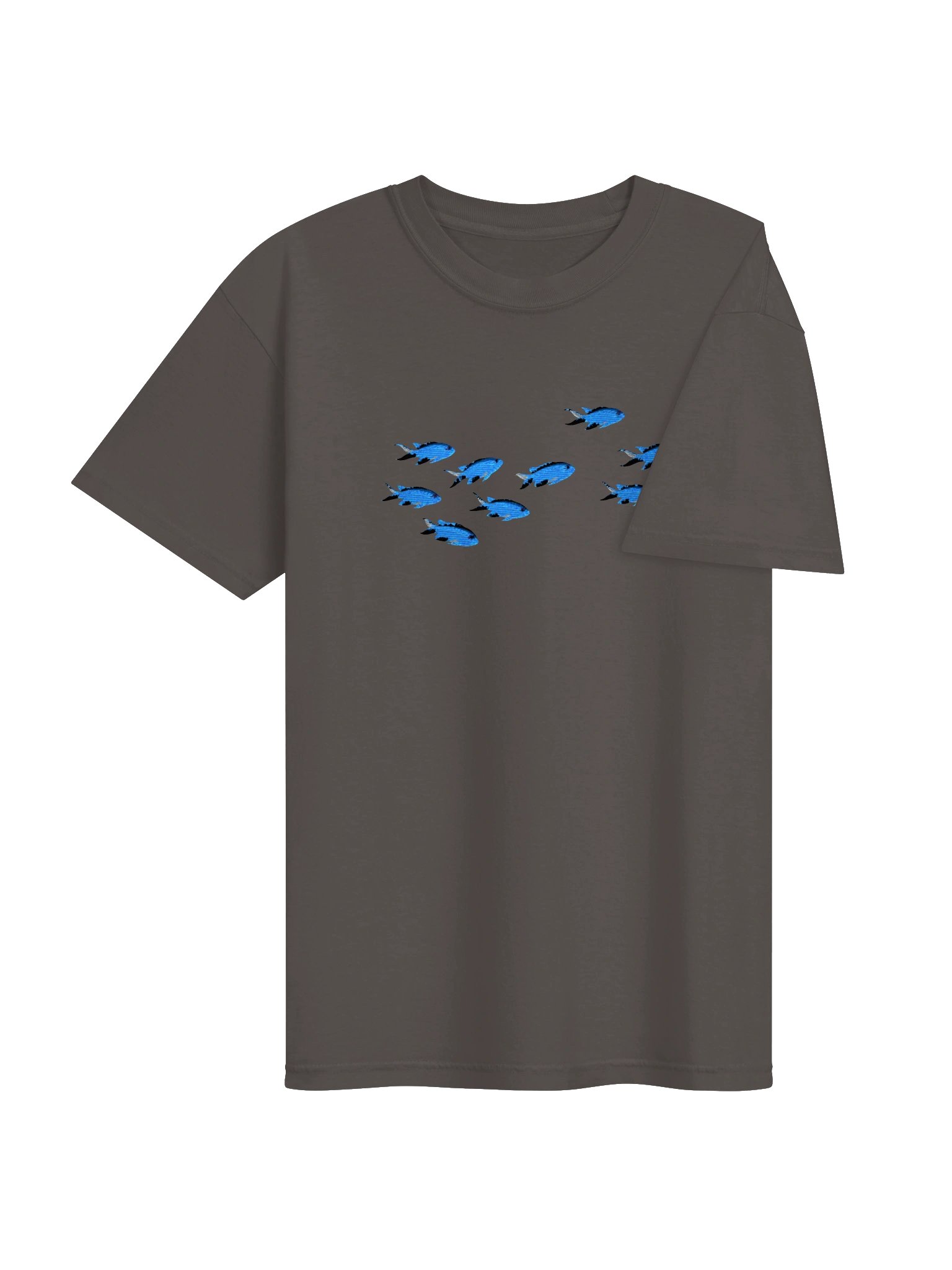 A School of Blue Chromis Embroidered Premium Shirt | Saltwater Reef Aquarium Fish & Marine Life Apparel product image (20)