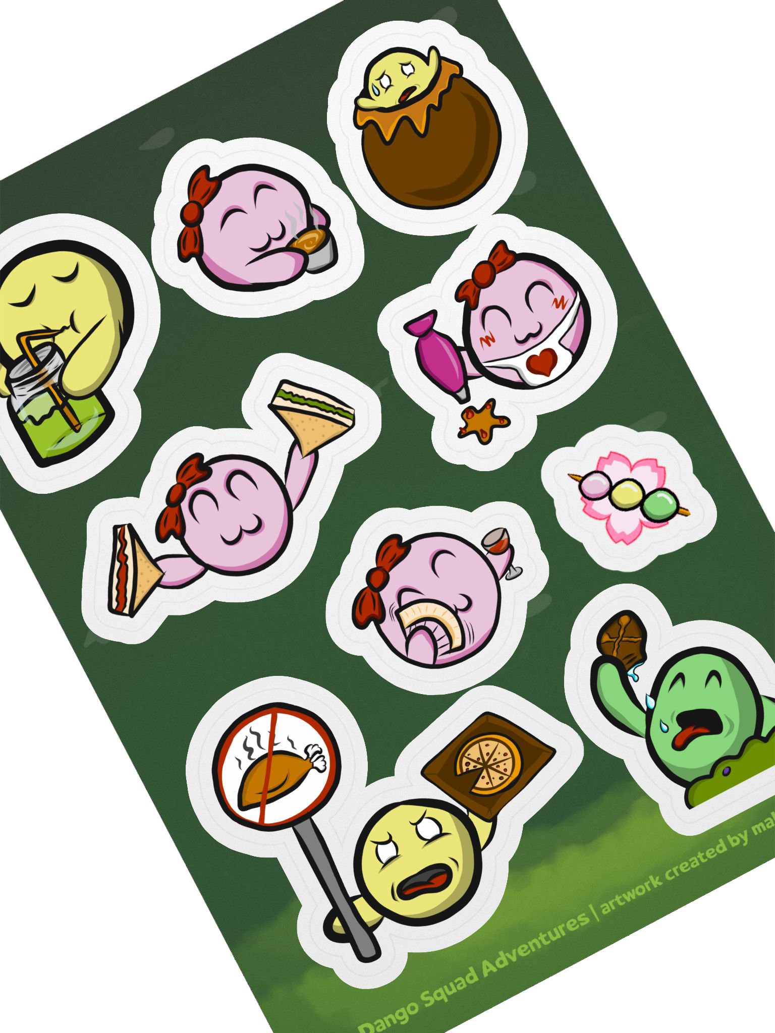 Dango Food & Snacks Set - Kiss Cut Sticker Sheet product image (2)