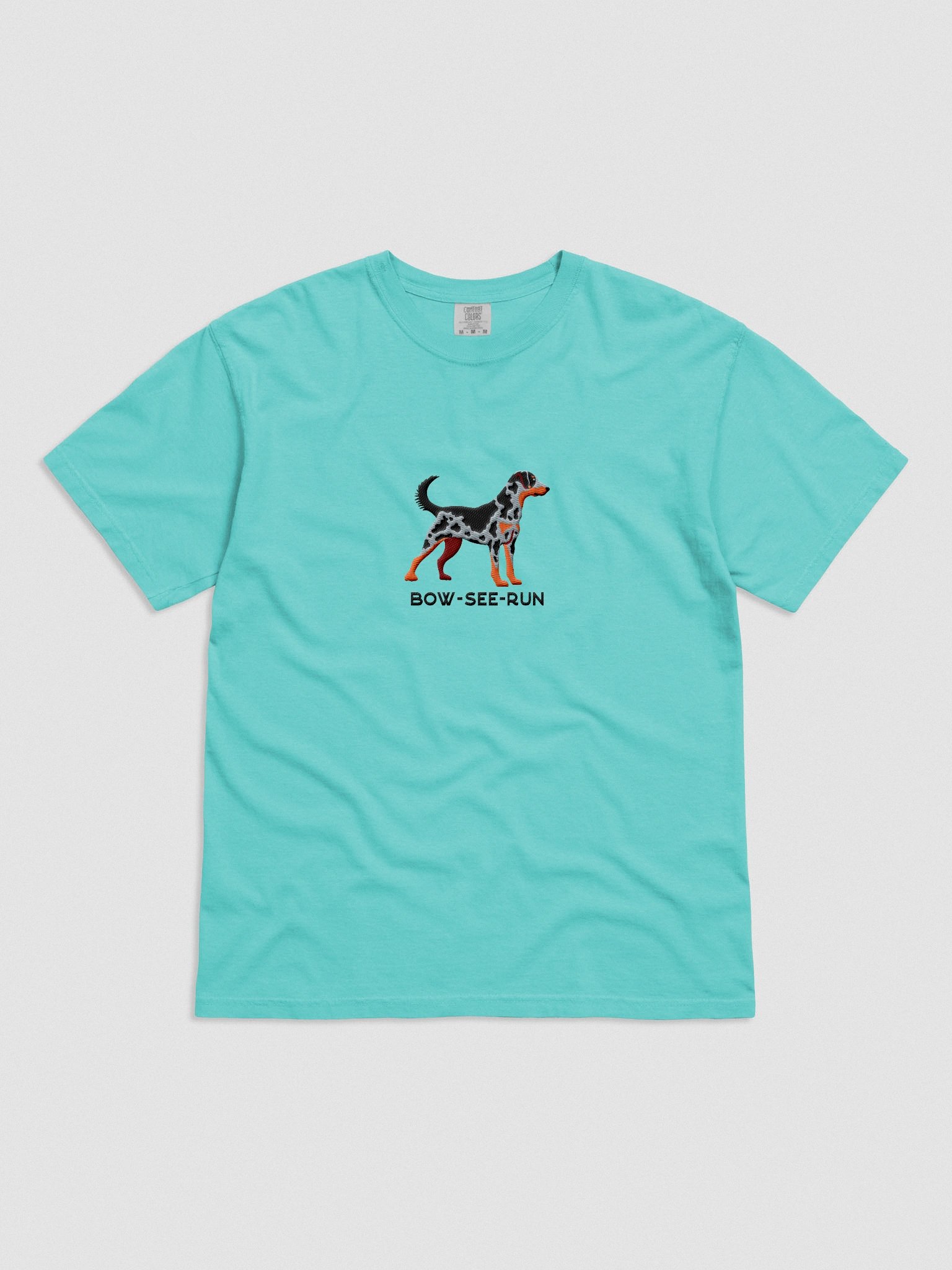 Bow-See-Run T-Shirt(Embroidered) of a Beauceron(Harlequin) product image (4)