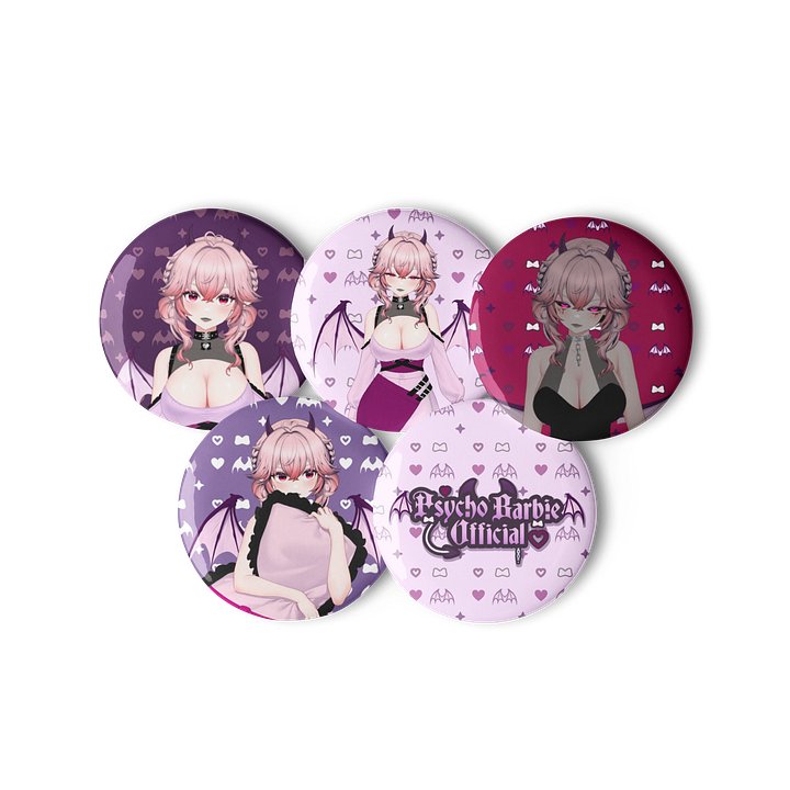 PsychoBarbieOfficial Buttons product image (3)