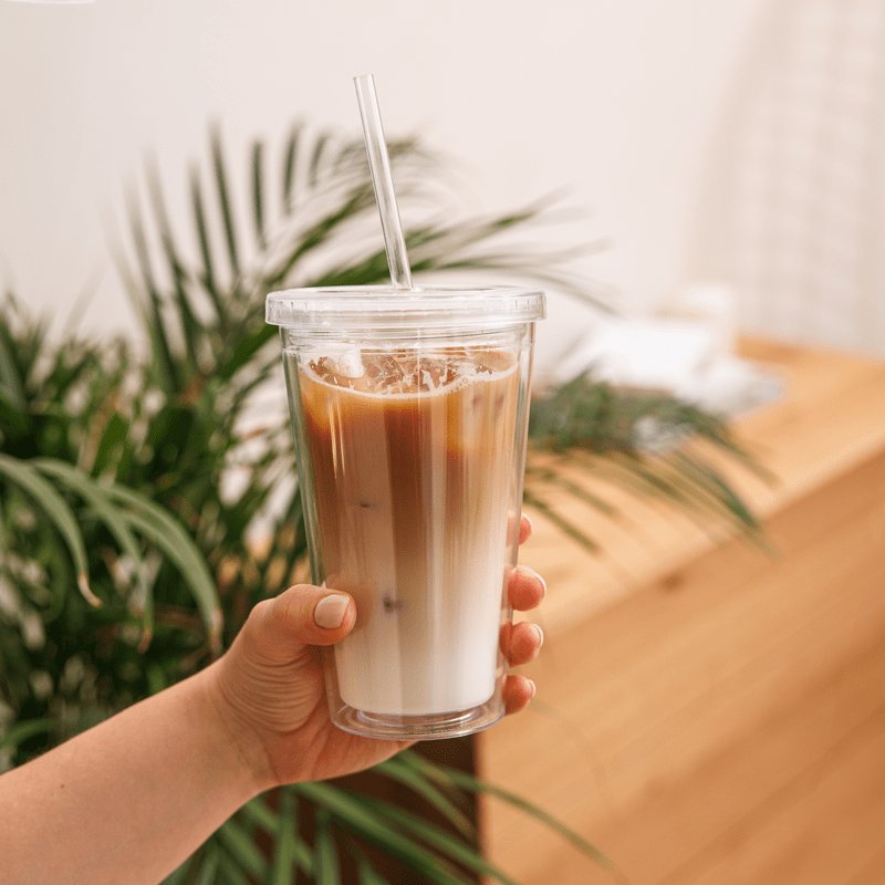 Trade Offer Human-Cat Meme Clear Plastic Tumbler product image (7)