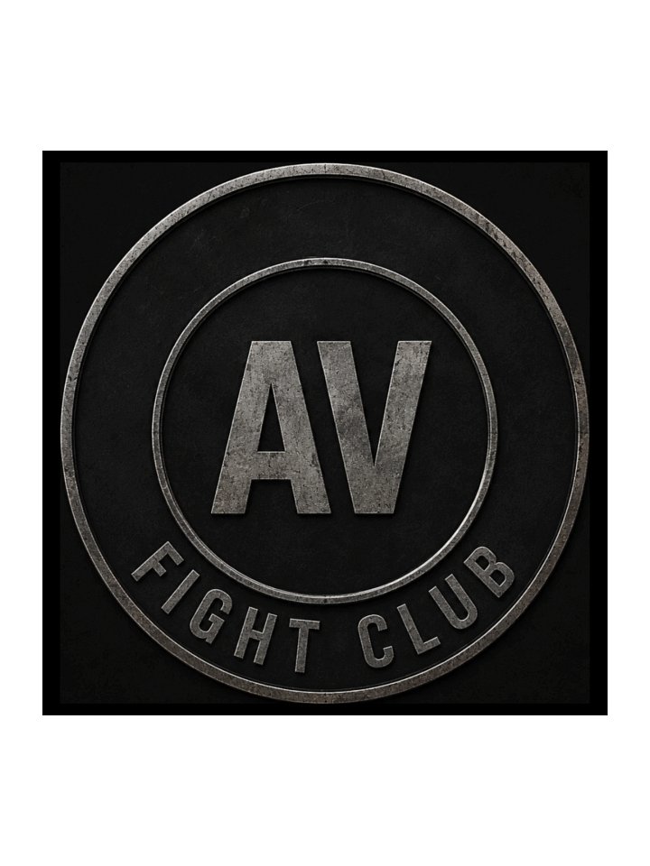 AV FIGHT CLUB LOGO STICKER (ROUND) product image (1)