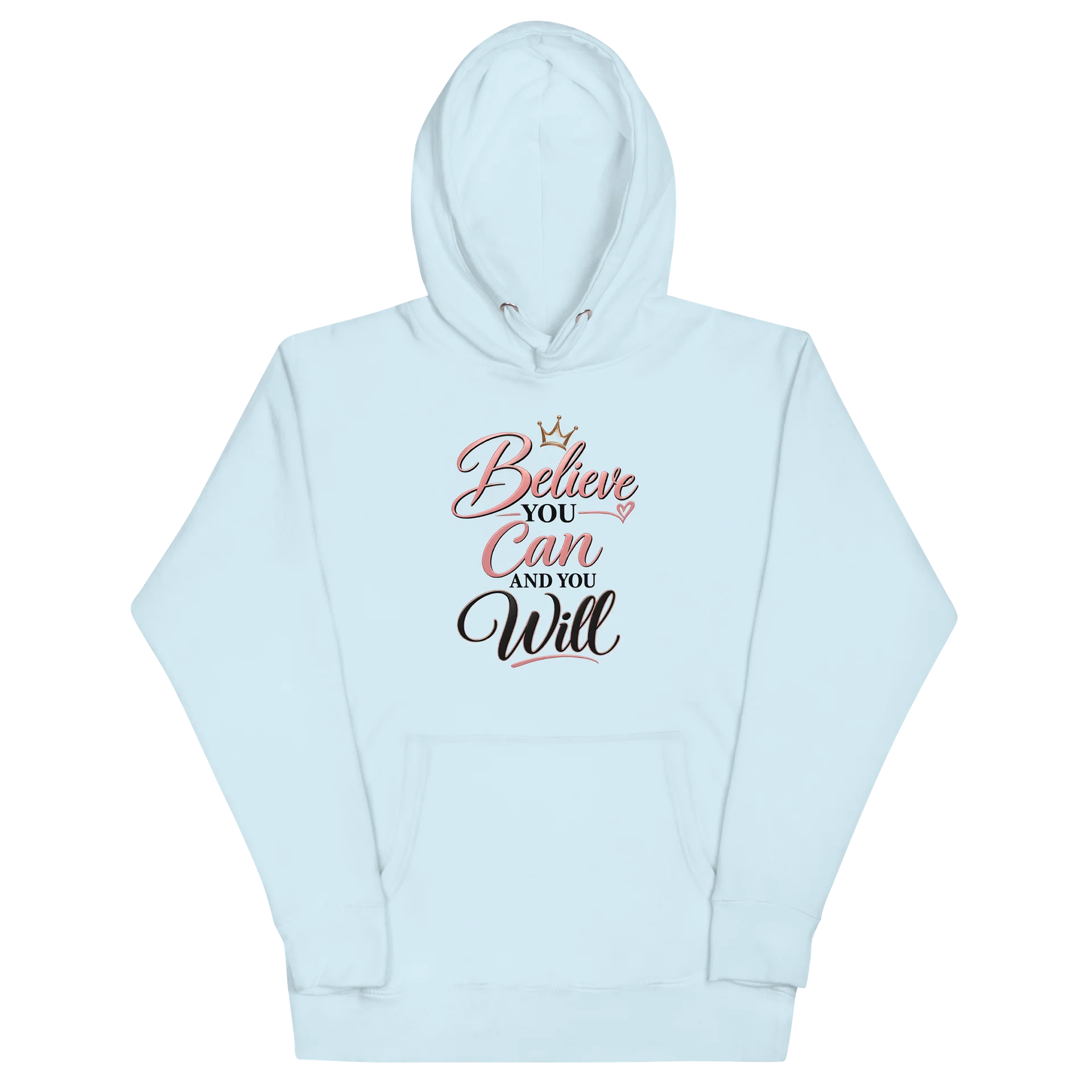 Believe Can Will Glitter Hoodie product image (3)