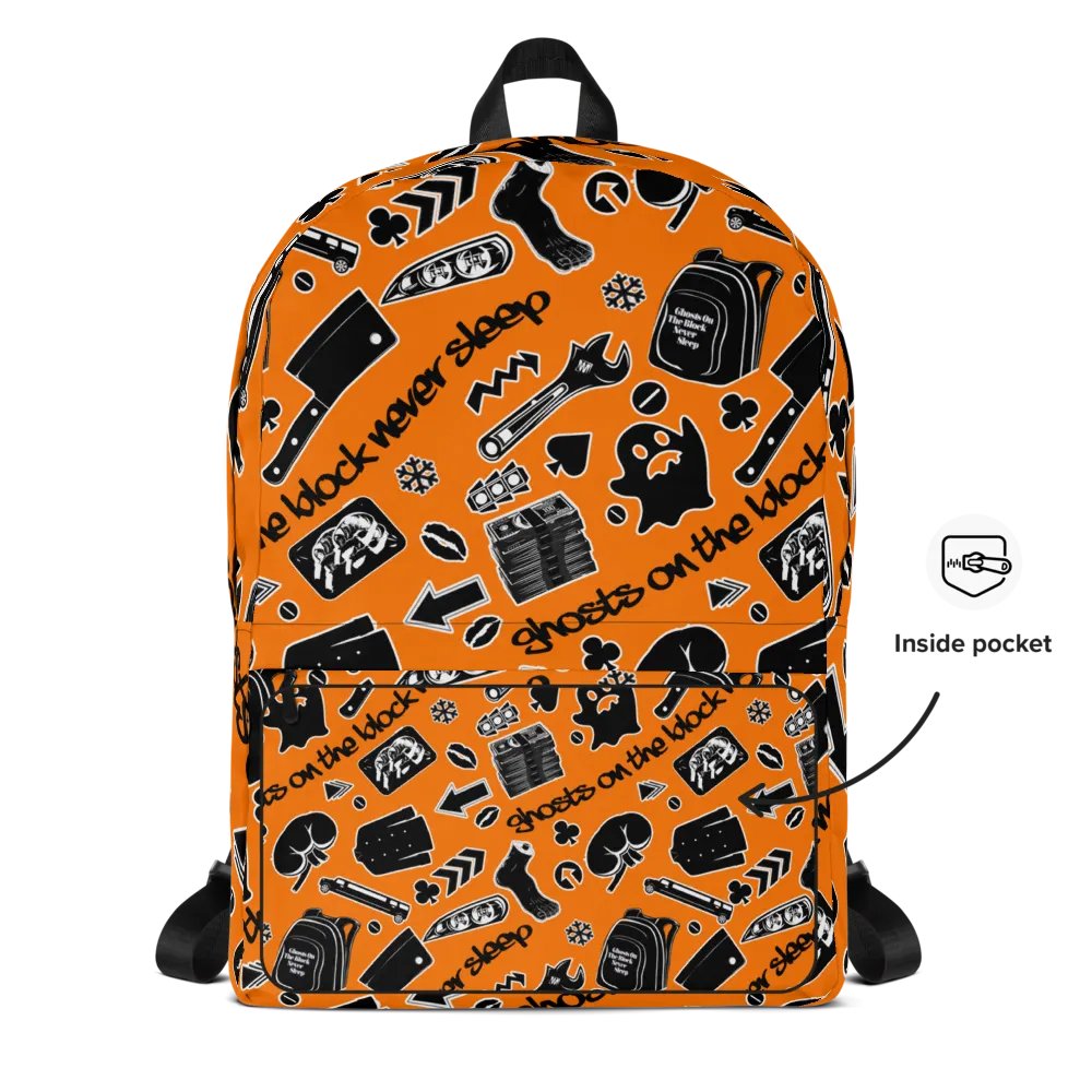 A8M - Ghosts On The Block Never Sleep Bookbag (Black October) product image (4)