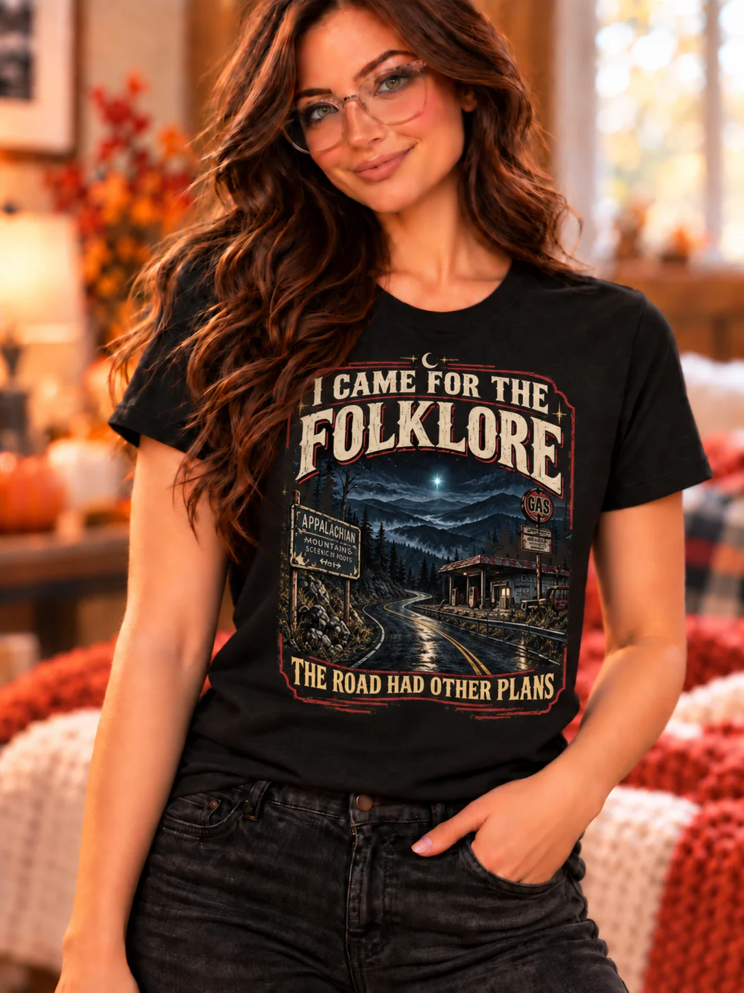 I Came for the Folklore T-Shirt – Appalachian Mystery & UFO Road Trip Tee product image (2)
