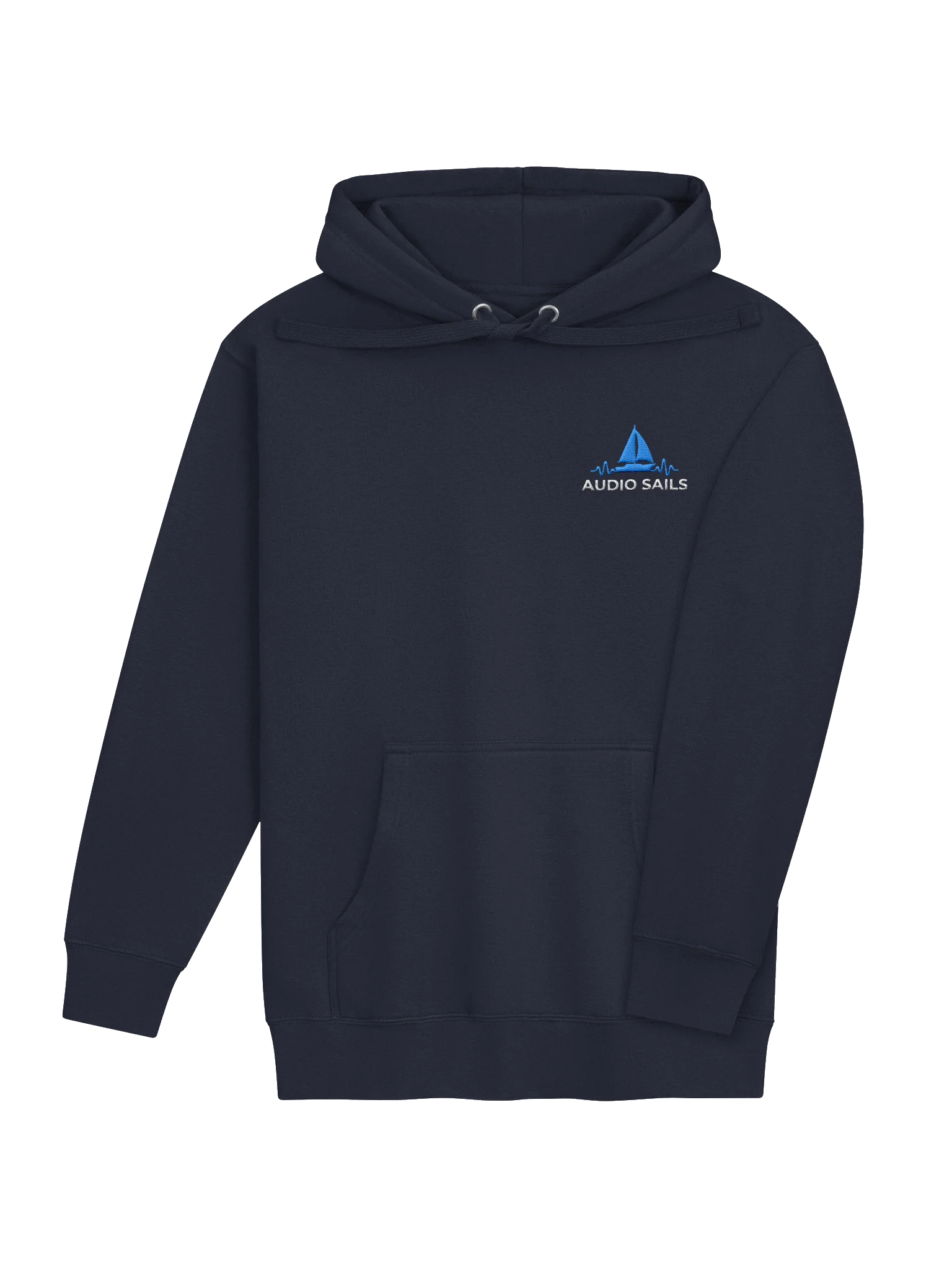 Audio Sails Embroidered Hoodie — Navy product image (4)