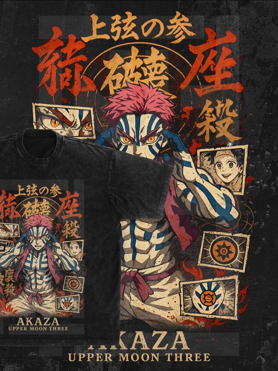 akaza Demon slayer | Kimetsu no Yaiba t-shirt PNG design product image (1)