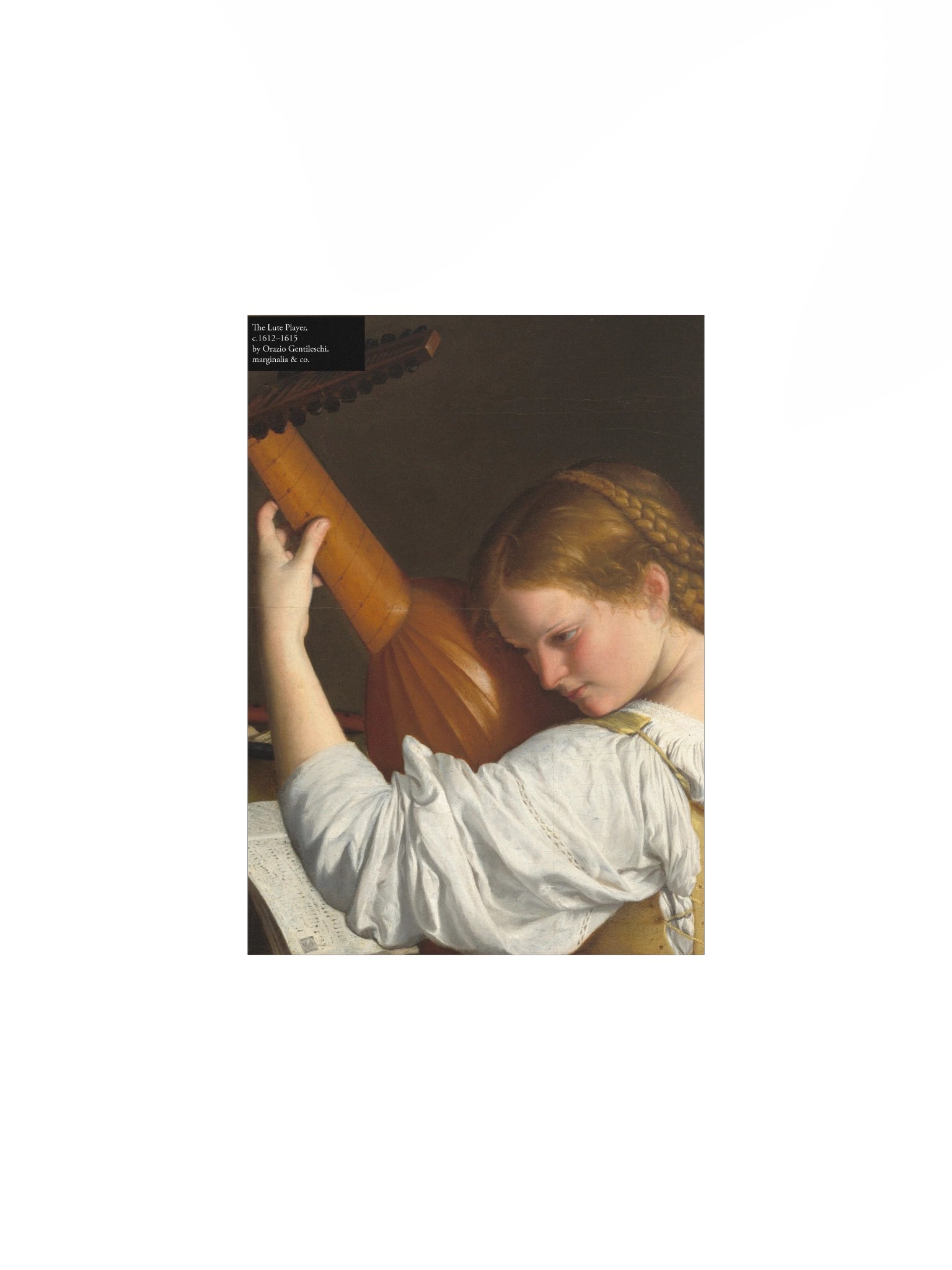 The Lute Player c. 1612 - 20 by Orazio Gentileschi 2 product image (1)