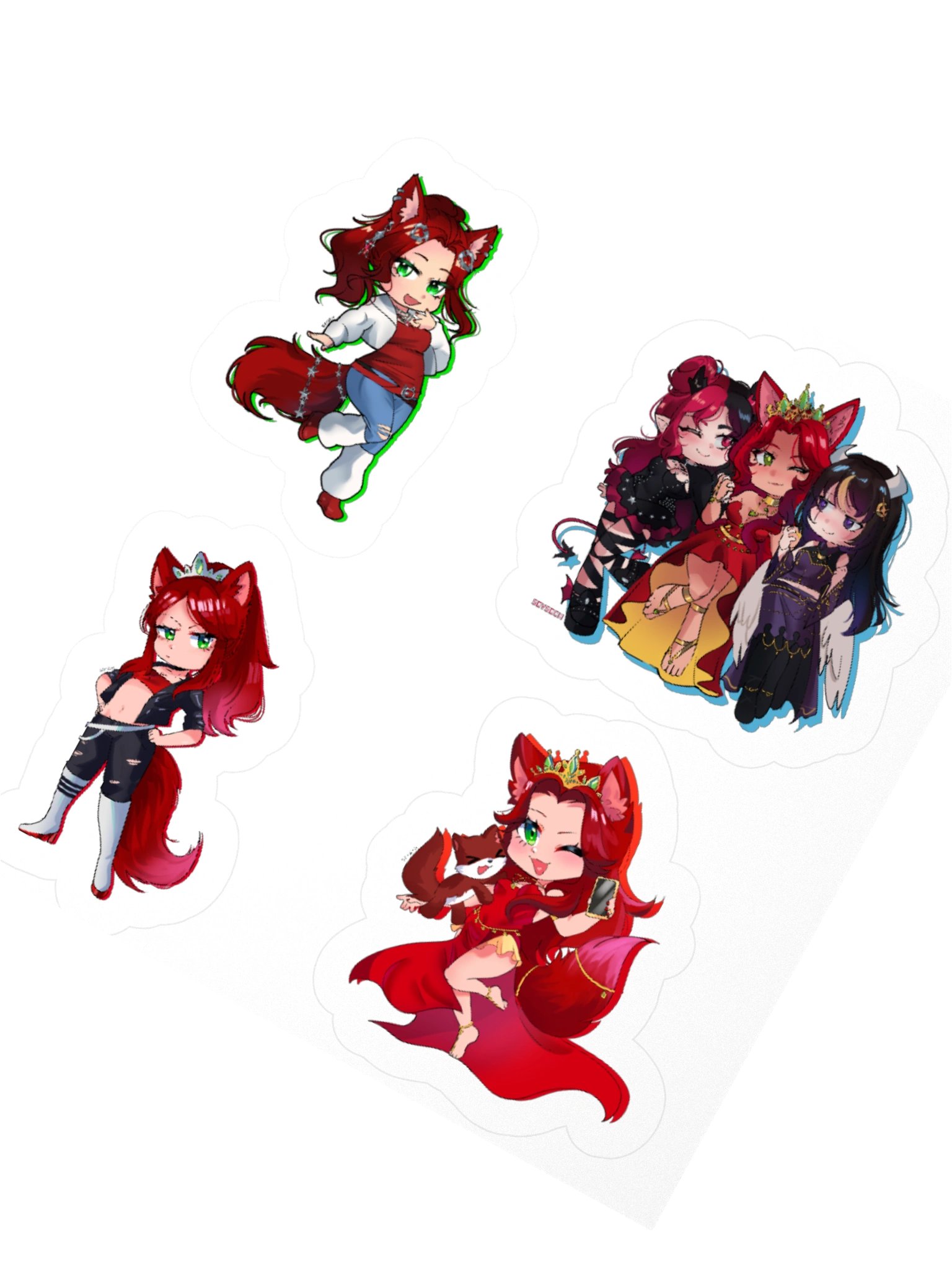 Foxy sticker sheet Chibi product image (6)