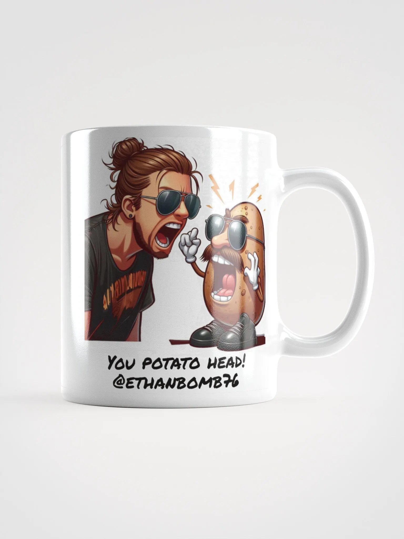 ETHANBOMB - POTATO MUG (white) product image (3)