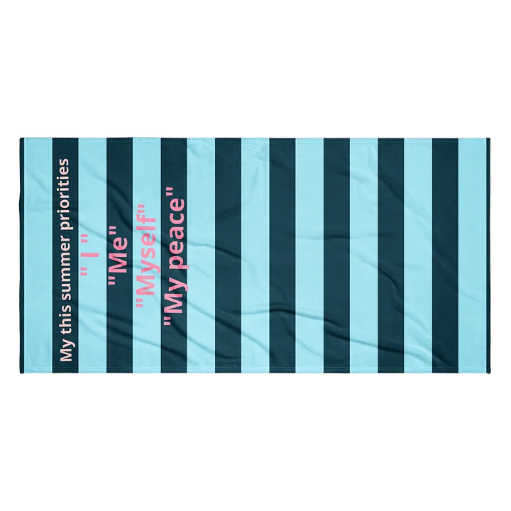 My Summer Priorities Beach Towel product image (2)