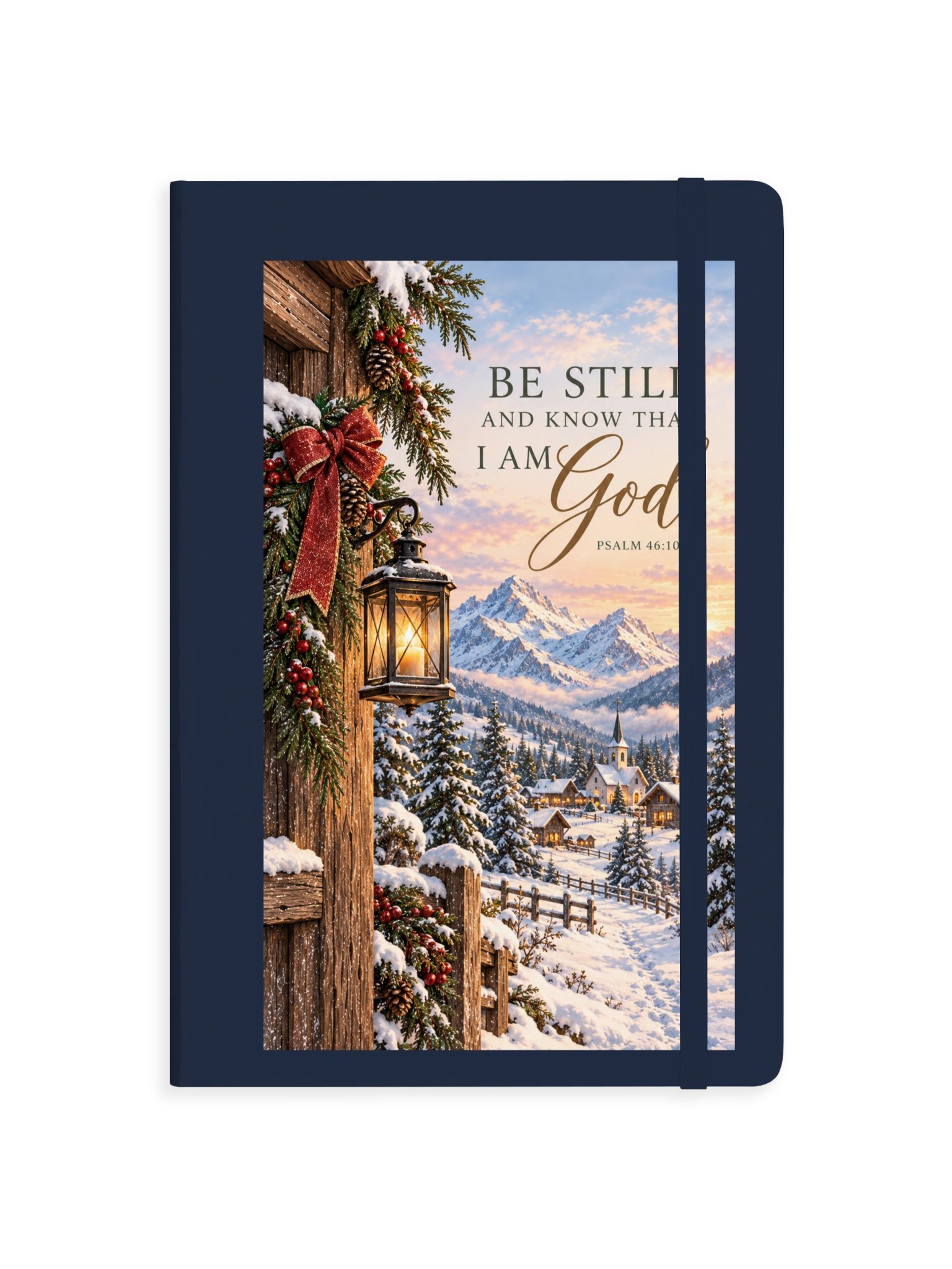 Be Still and Know That I Am God Journal | Christian Christmas Gift | Winter Alpine Journal product image (7)