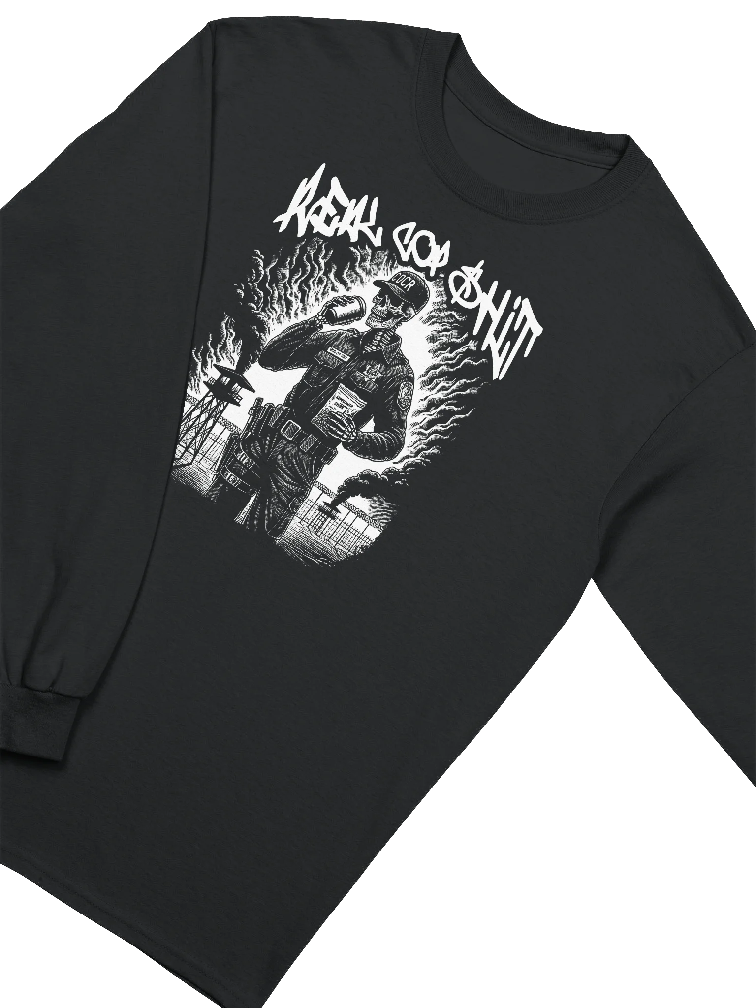 REAL COP SHIT LONG SLEEVE TEE product image (3)