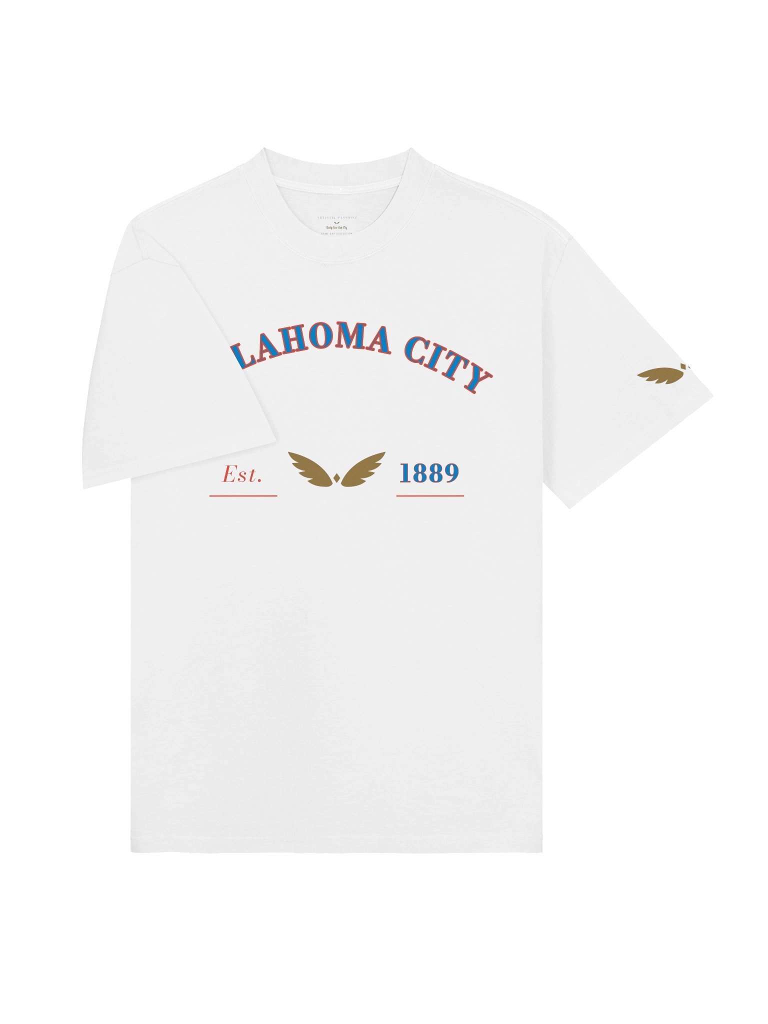 GAME DAY — Oklahoma City · Tee · Faded White product image (3)
