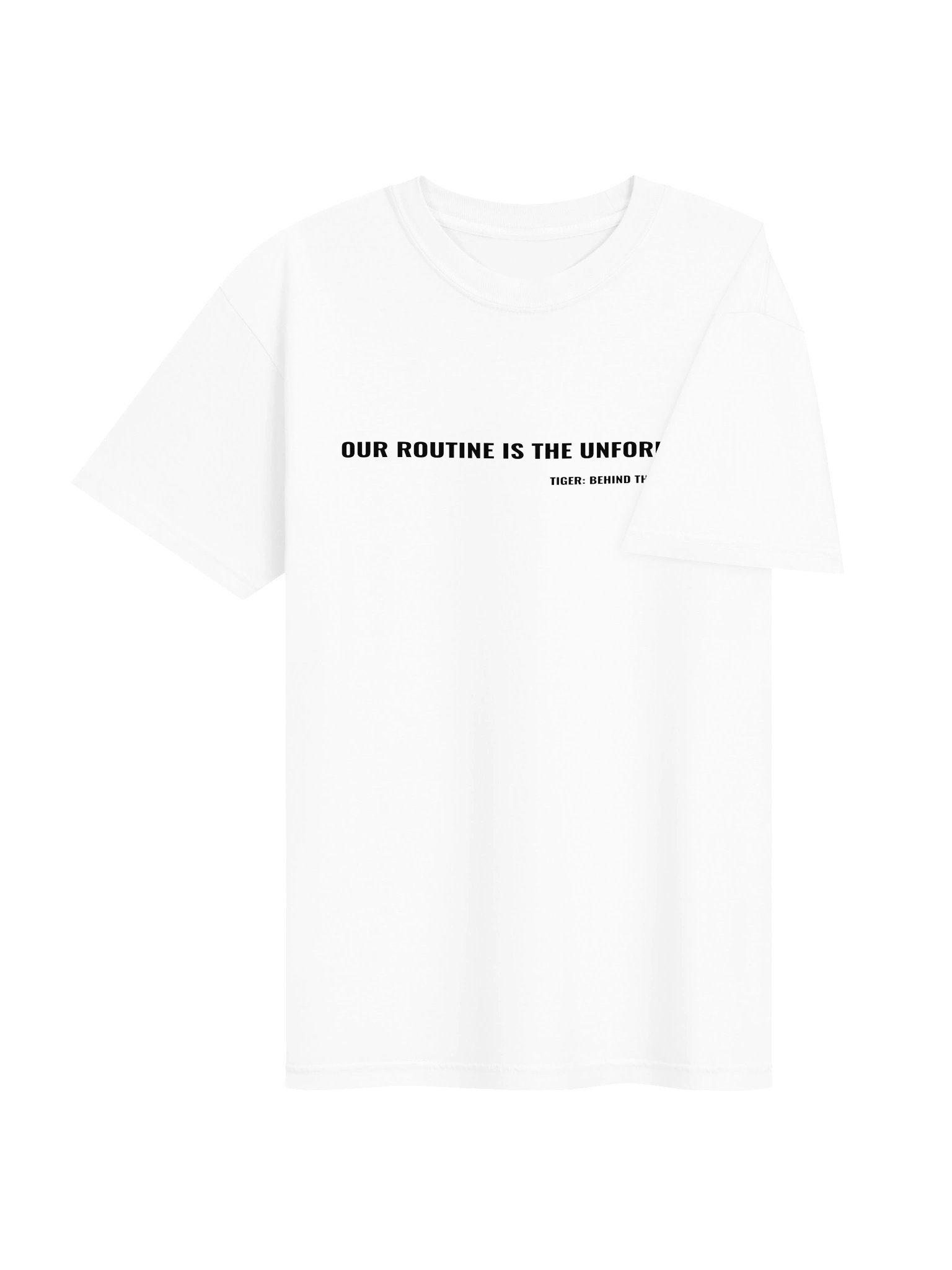 Tiger: Behind the Narrator – "Our Routine Is The Unforeseen" Heavyweight Tee product image (4)
