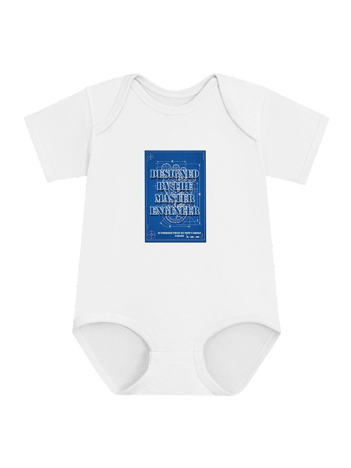 Designed by the Master Engineer Baby Bodysuit product image (1)