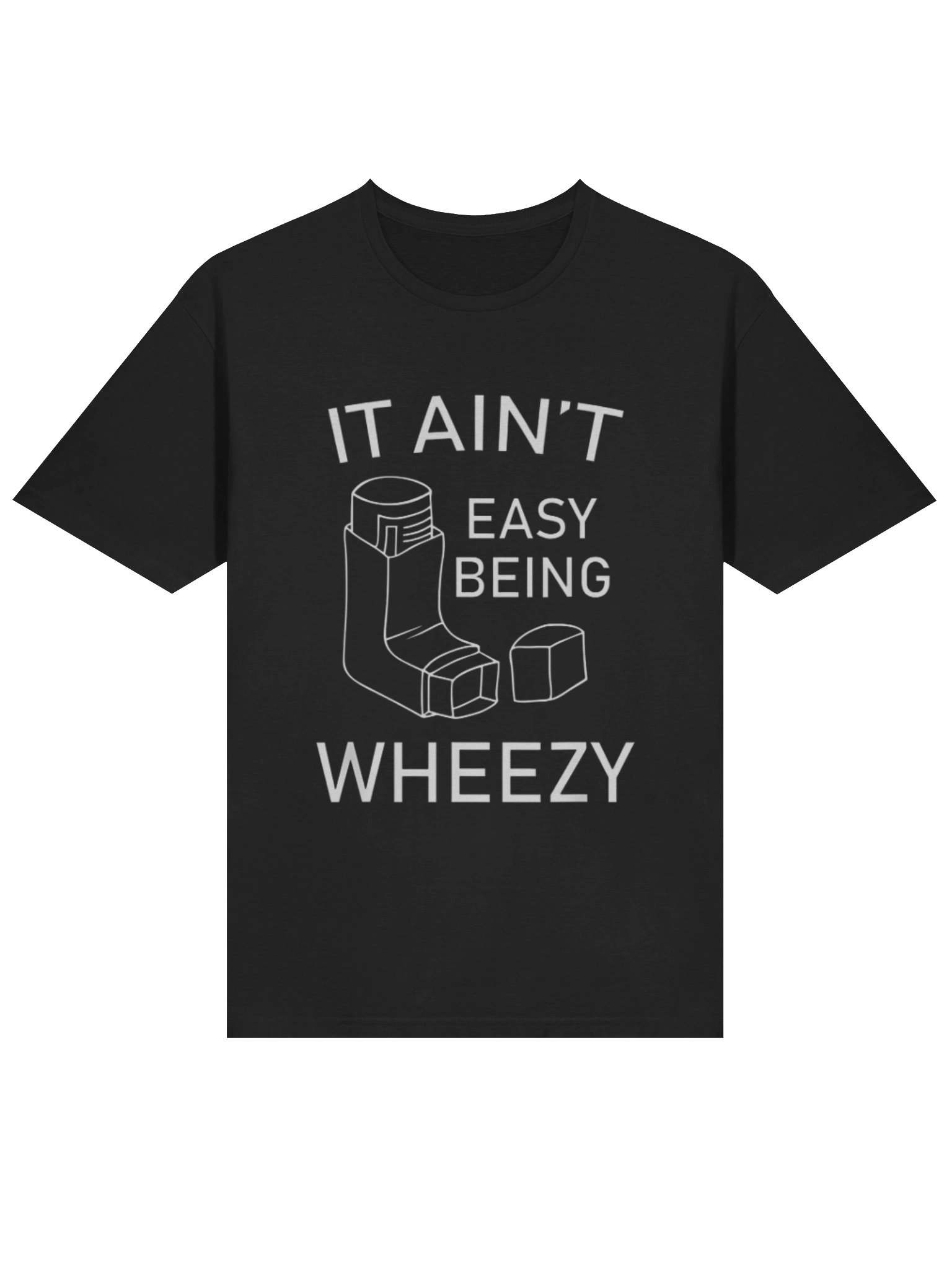 It Ain’t Easy Being Wheezy Shirt – Viral Asthma Humor Inhaler product image (2)