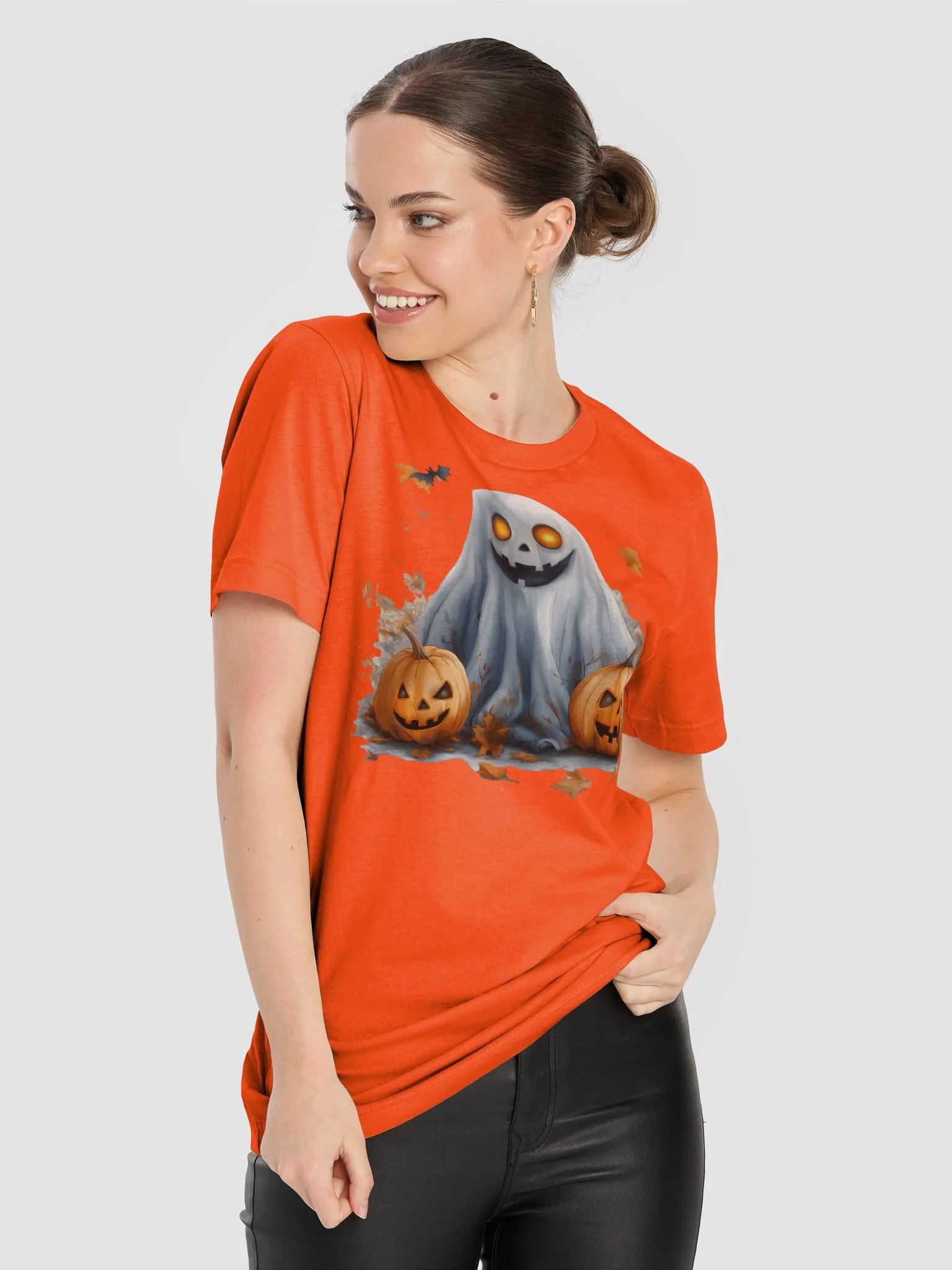 Halloween #8, Ghost and two evil pumpkins product image (4)