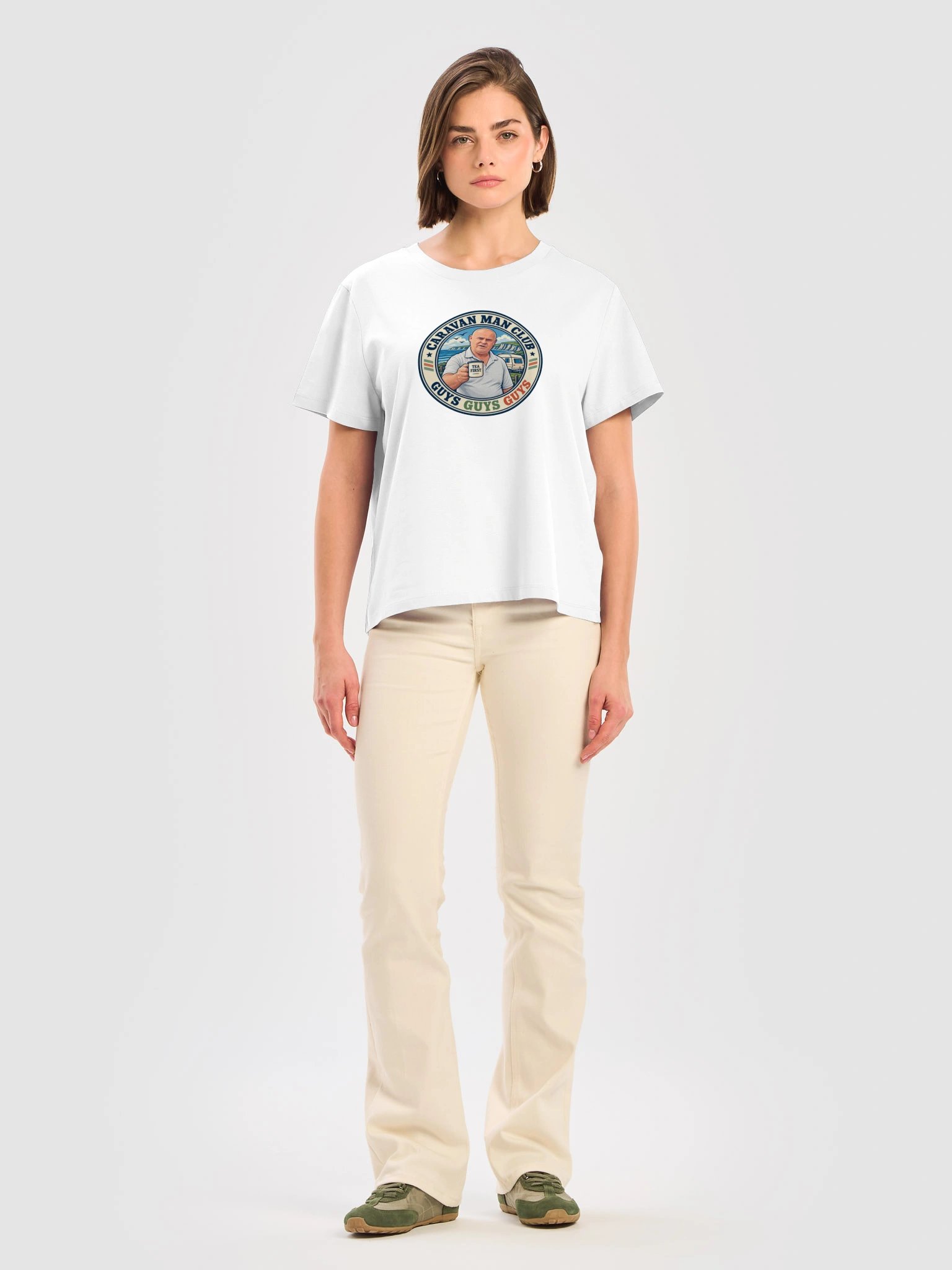 Guys Guys Guys | Women’s White Tee product image (5)
