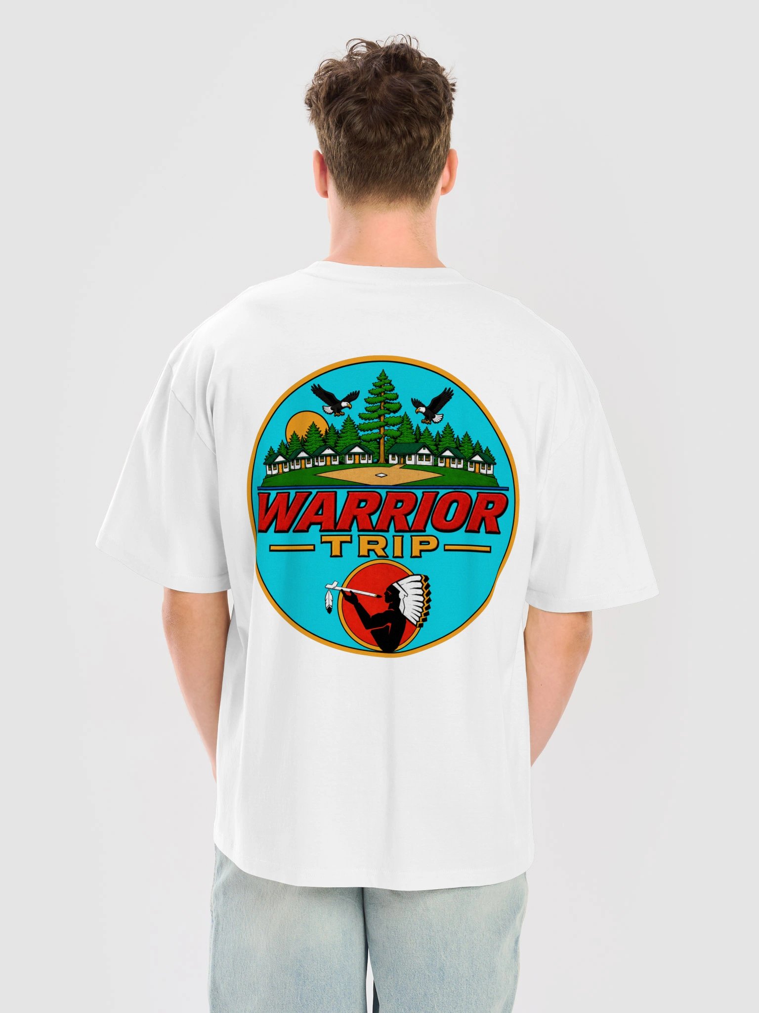 Warrior VIII Oversized Tee (White) product image (2)