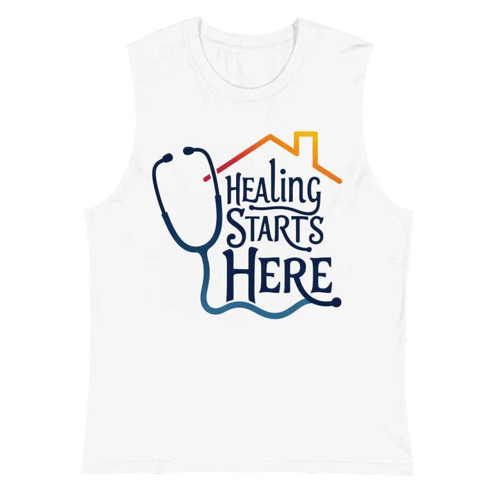 Healing Starts Here Muscle Tank product image (2)