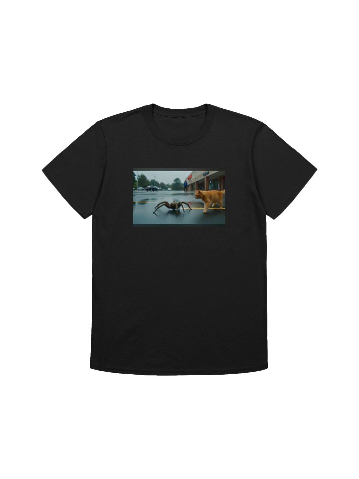 Arachnid and Cat Encounter Unisex T-Shirt product image (1)