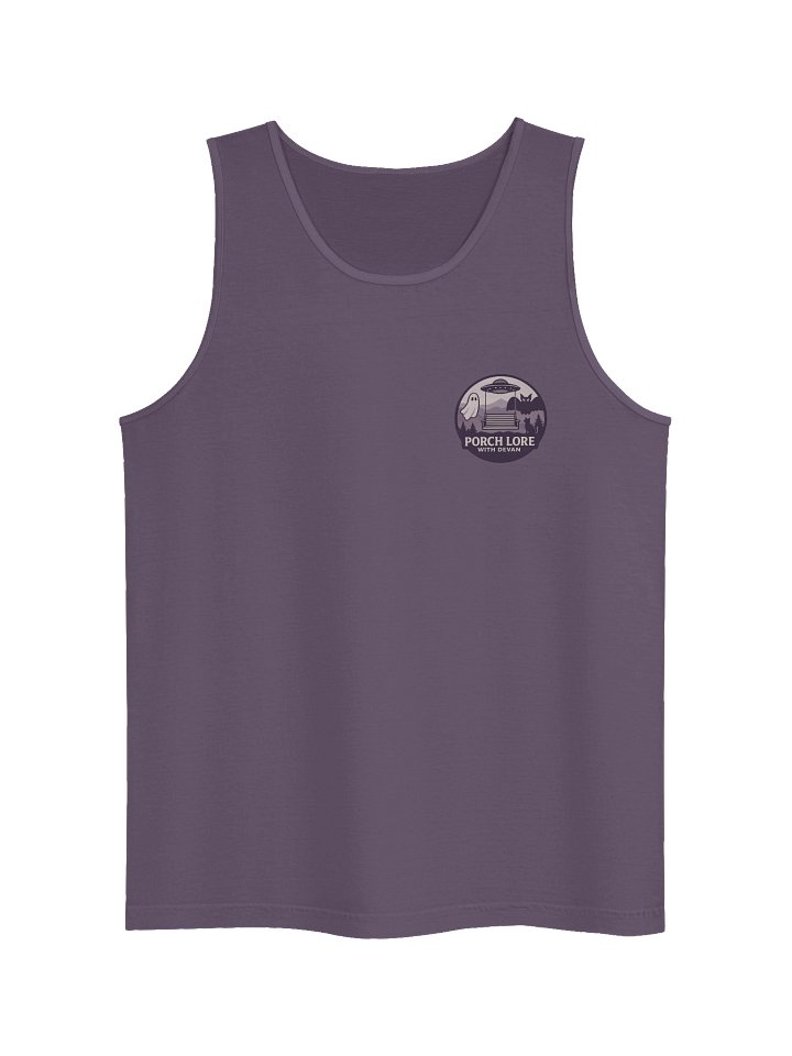 PORCH PALS POCKET LOGO UNISEX GARMENT DYED TANK TOP product image (1)