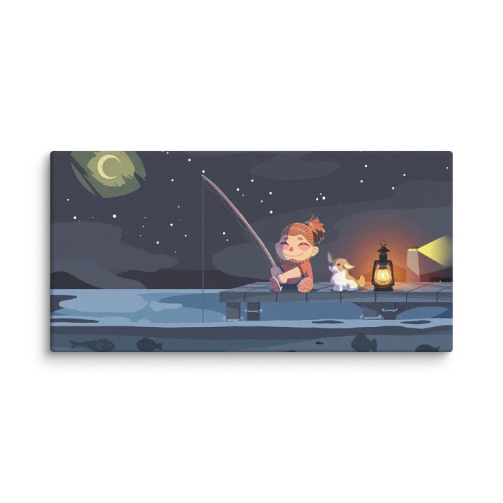 StanleyMOV Fishing Canvas Art product image (1)