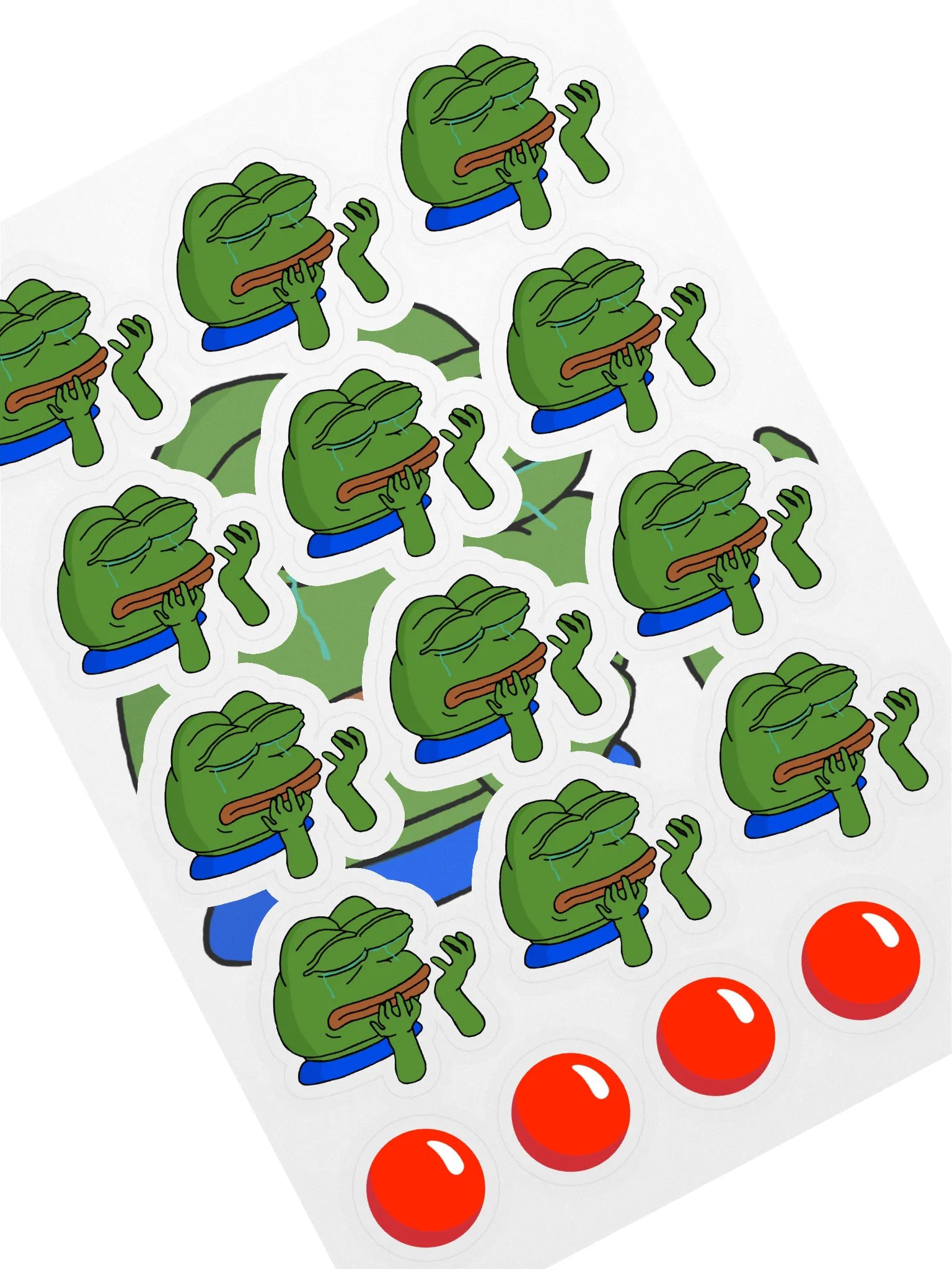 STICKERS! - Pepe Crying Pack! product image (1)