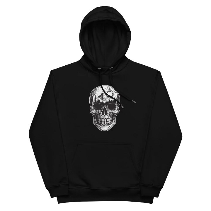 Rugged Skull & Mountain Scene Hoodie product image (1)