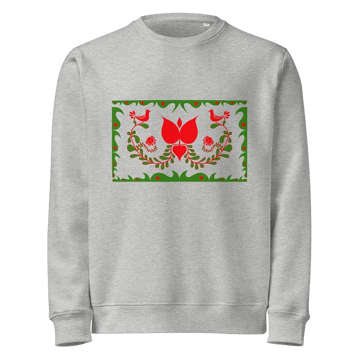 Hungarian Traditions Silver Organic Sweatshirt product image (1)