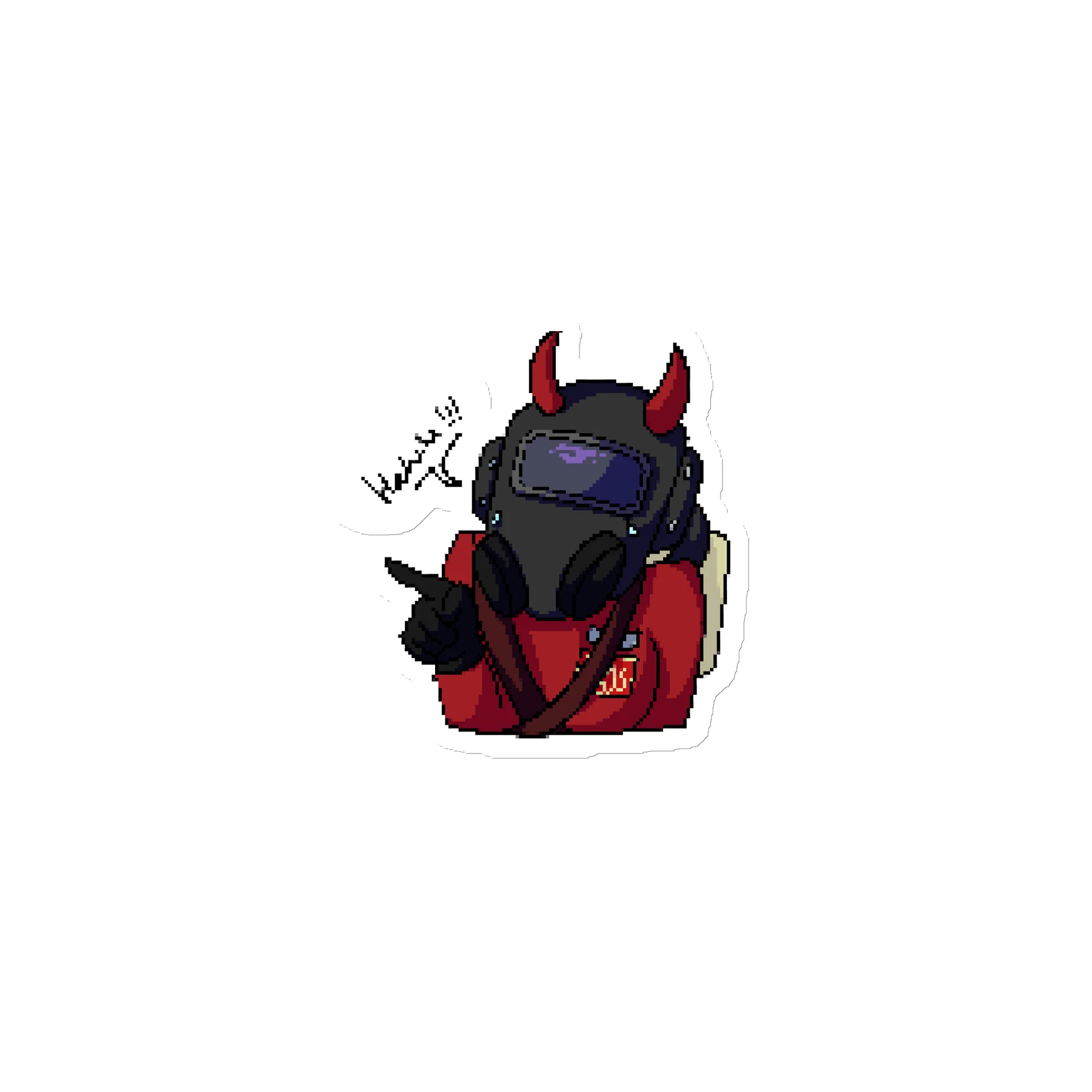 Lethal Red Laughing | Die-Cut Magnets by Allcolor product image (1)