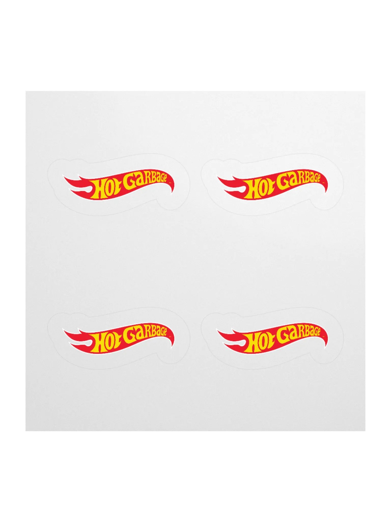 HOT GARBAGE STICKERS (4-PACK) product image (1)