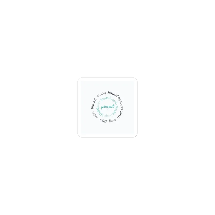 Present & Grounded – Mindfulness Die-Cut Sticker product image (1)